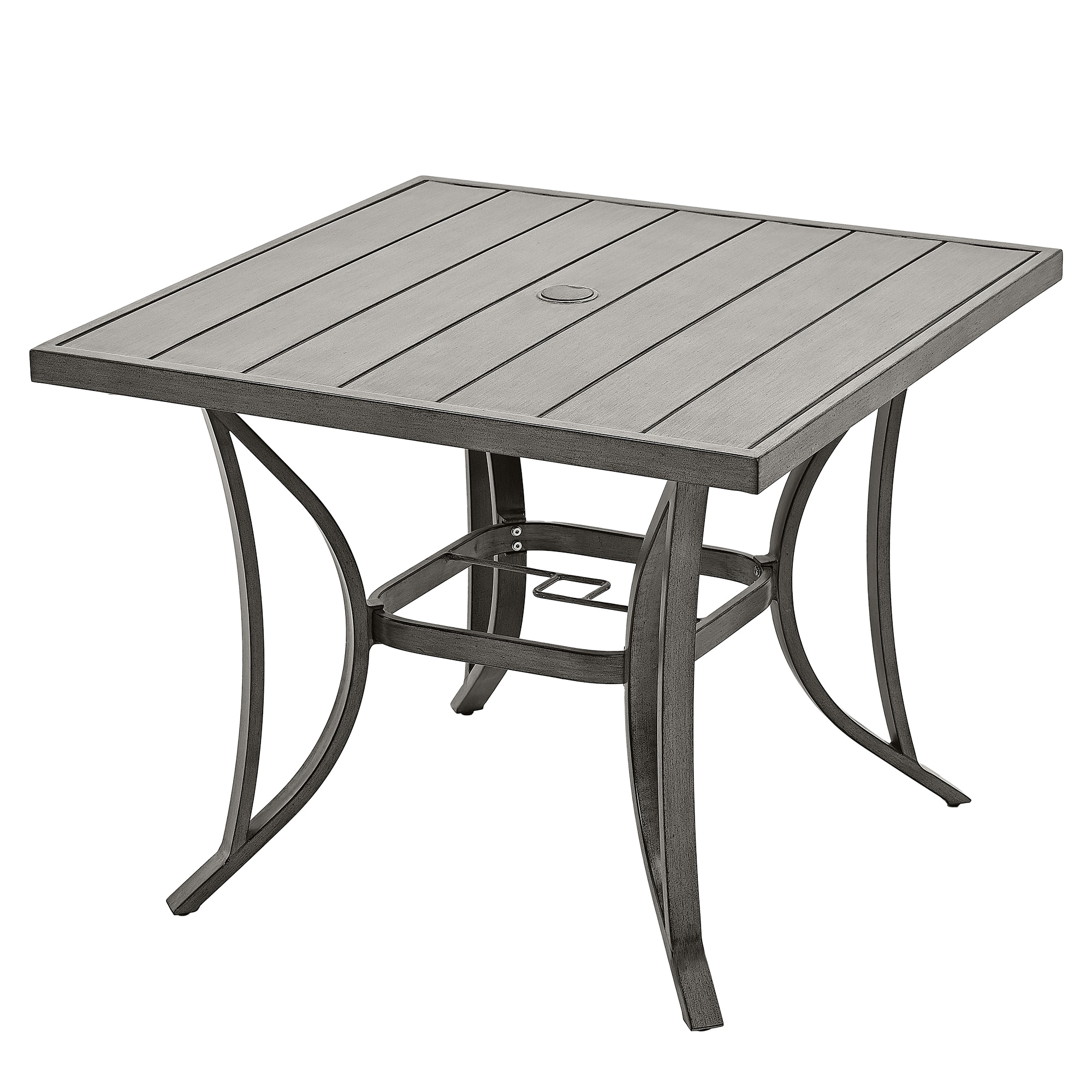  EL-VCZ1-5-GG-C-WL3 Modique Square Outdoor Dining 35.5-in W x 35.5-in L with Umbrella Hole