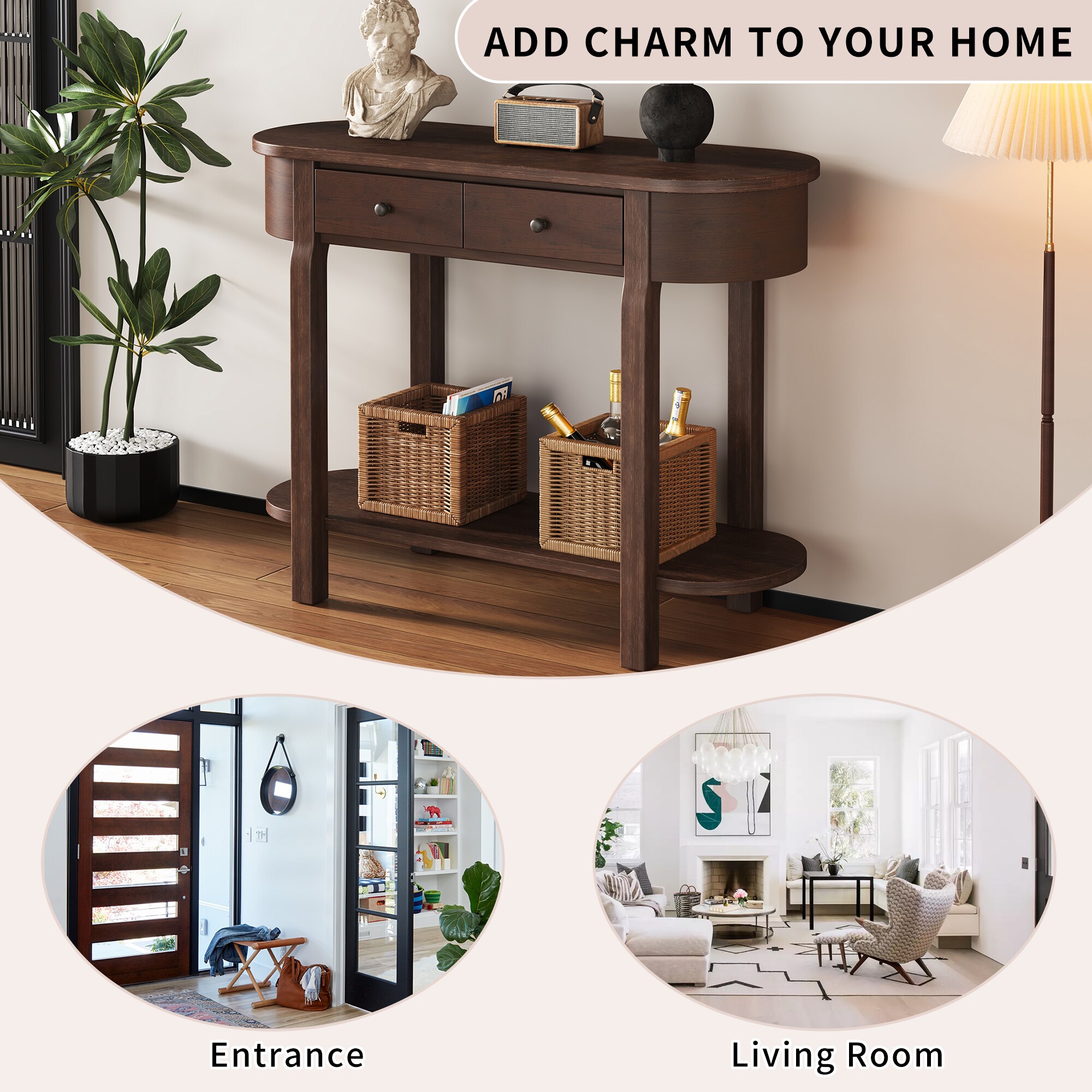 Oaks Decor OAN715796P Console-Sofa-Tables - View #9