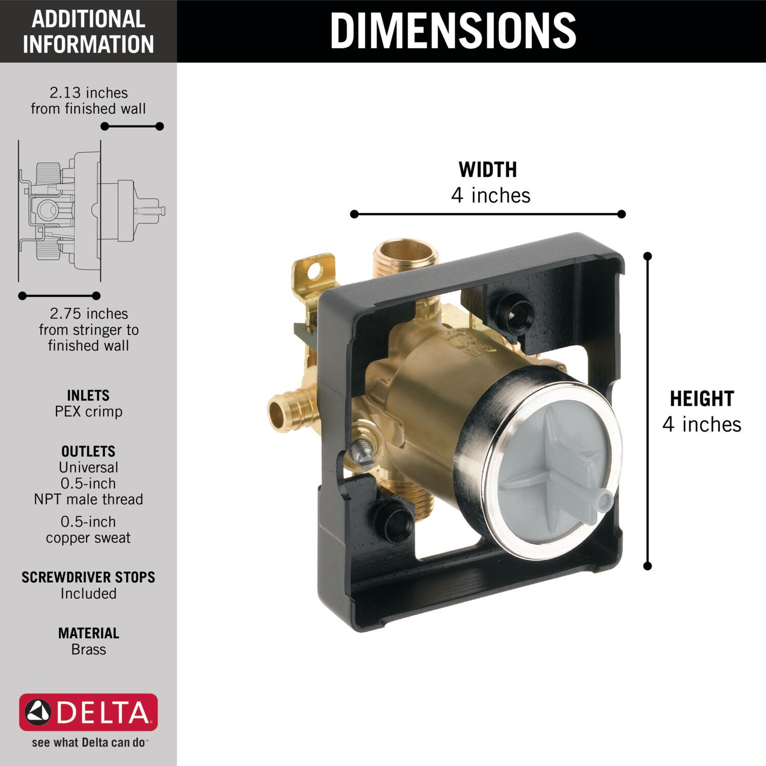 Delta R10000-PXWS Shower-Valves - View #3