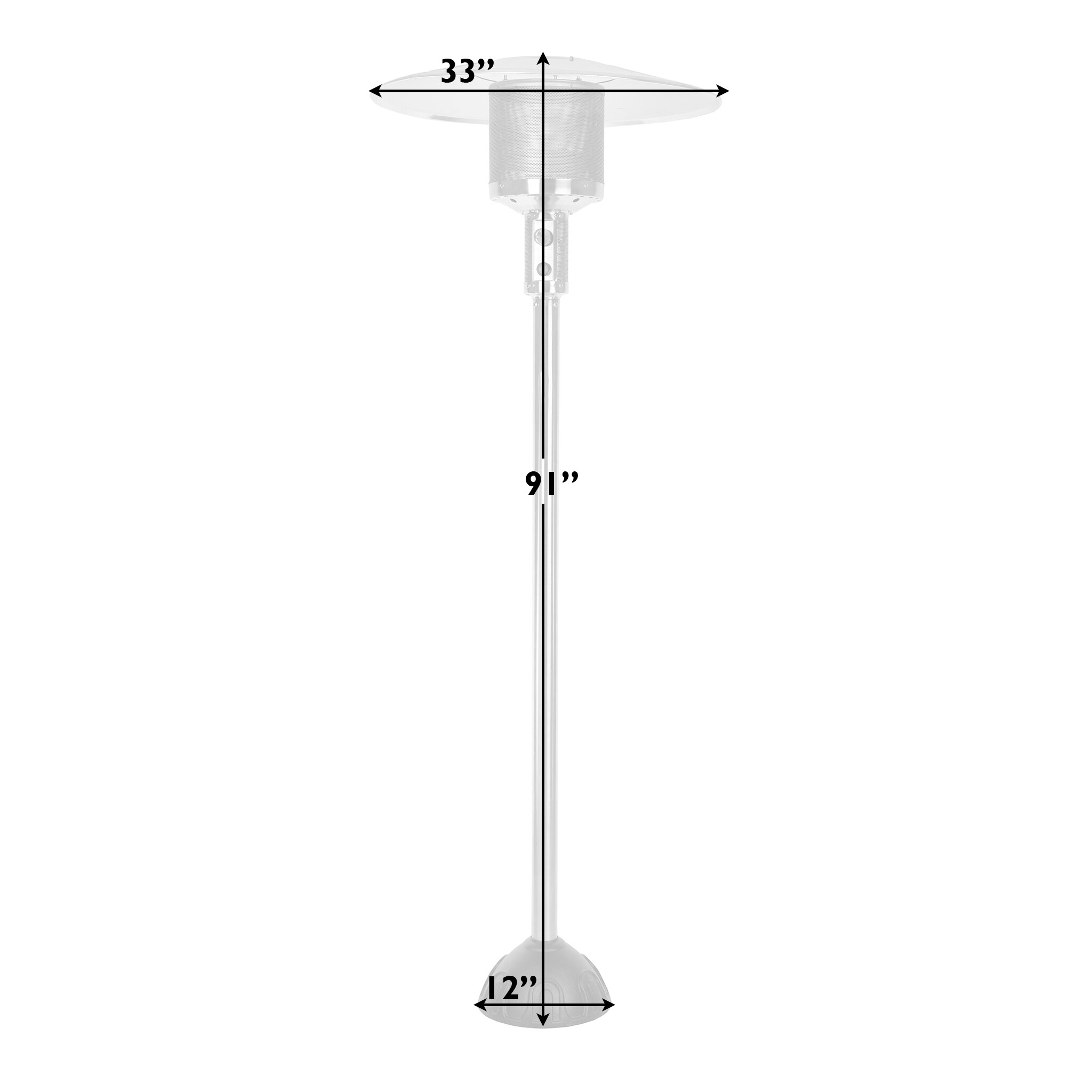 Fire Sense 61445 Outdoor-Gas-Patio-Heaters - View #4