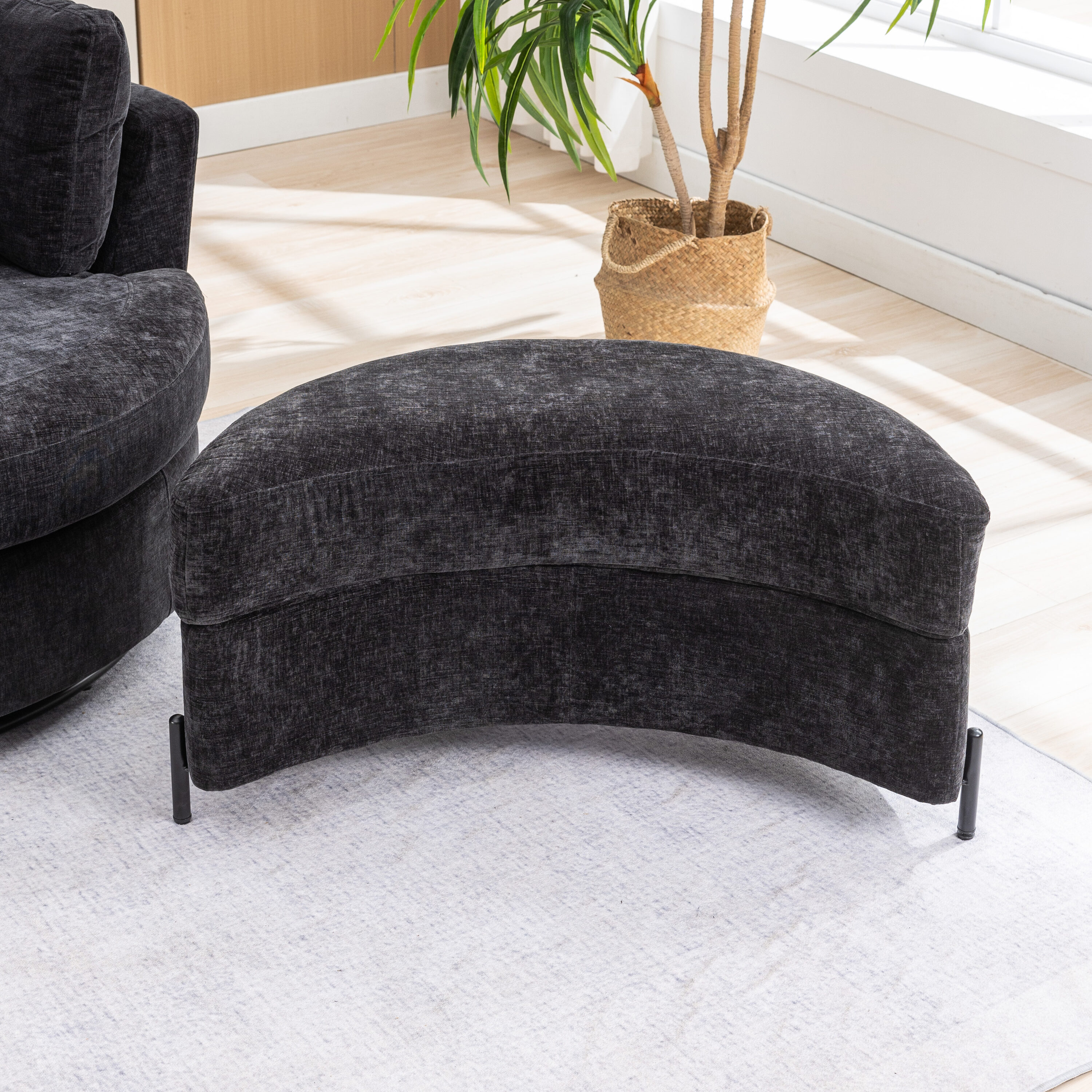 Hrinhom HC-W4001-BLACK Indoor-Ottomans - View #3