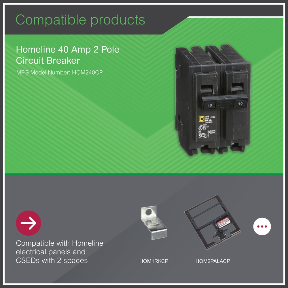 Square D Homeline Circuit Breakers at Lowes.com