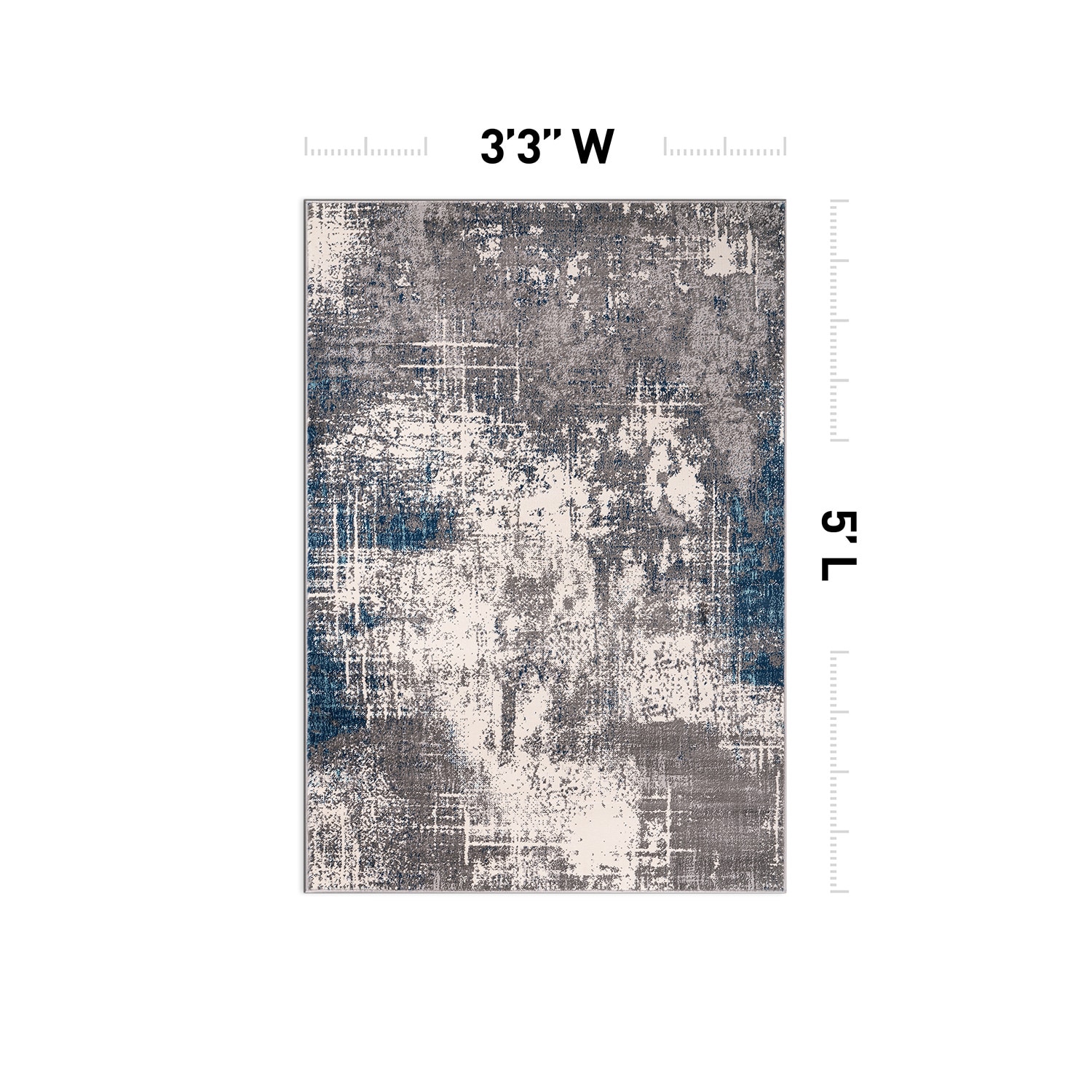 World Rug Gallery 4059BLUE3X5 rugs - View #2