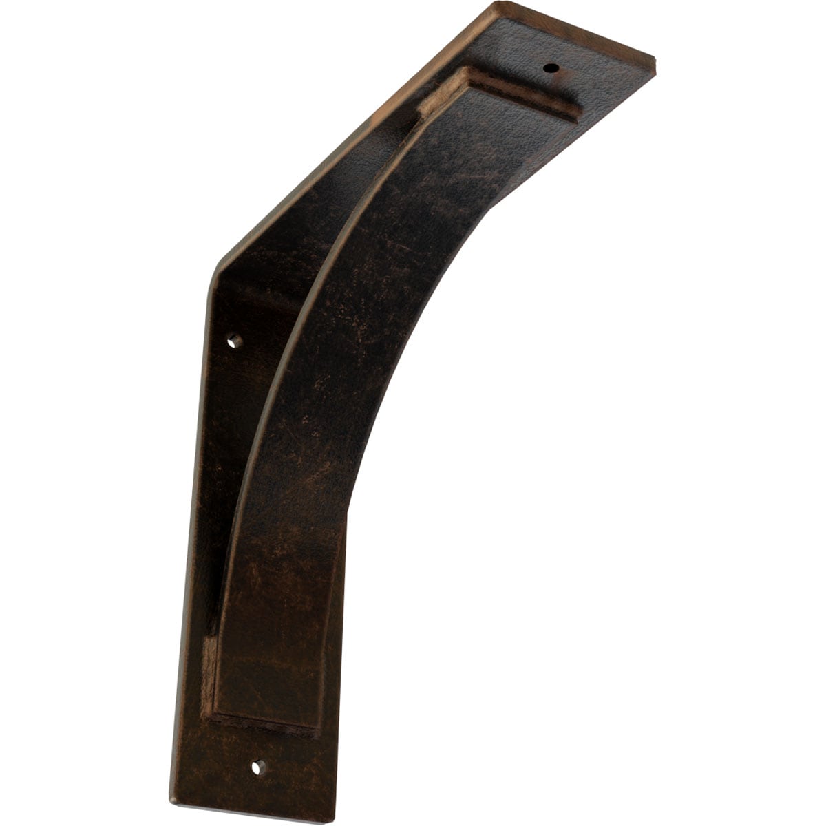 Ekena Millwork BKTM03X10X10MOABZ Morris Morris 10-in x 3-in x 10-in Antique bronze Steel Mounting bracket