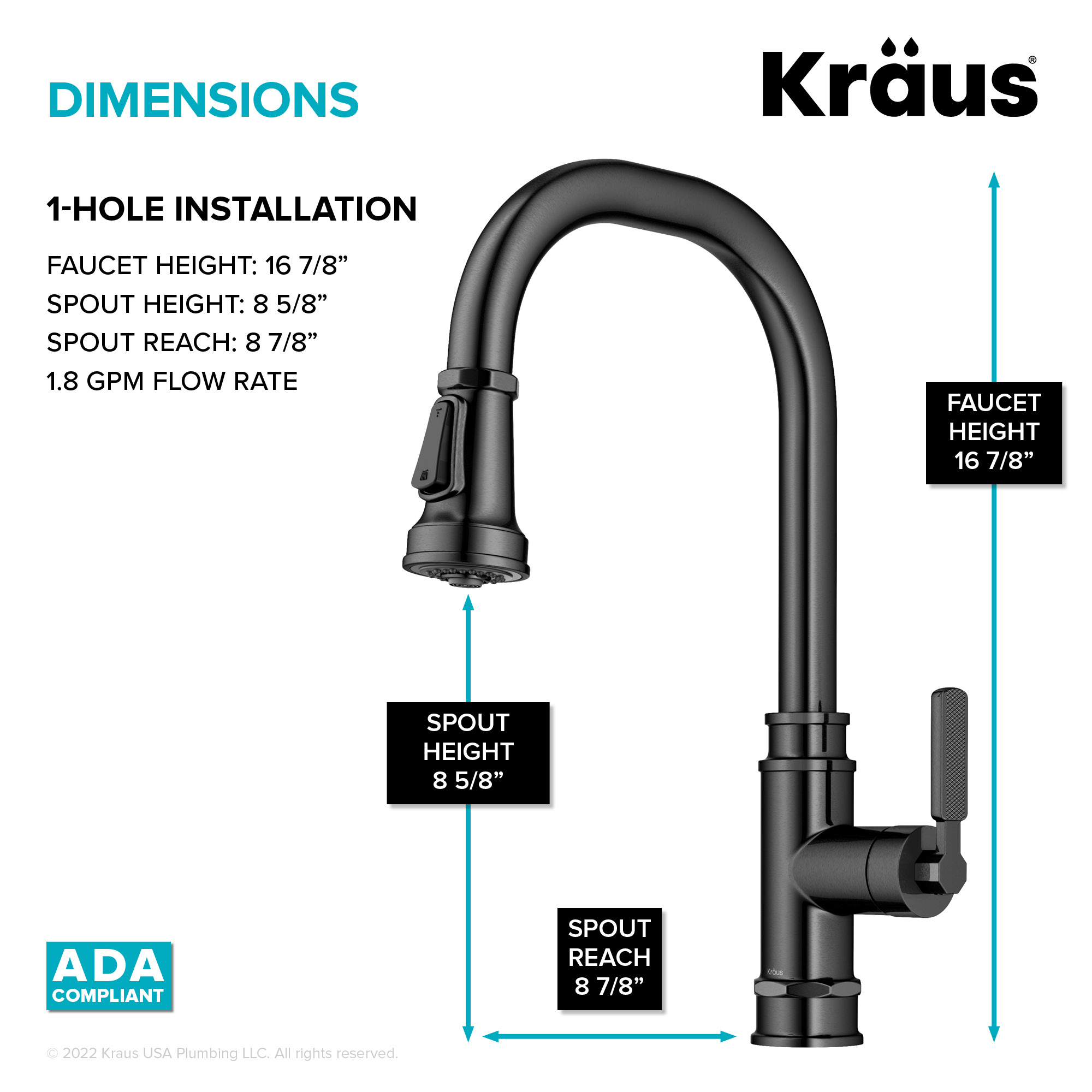 Kraus KPF-4101SFSB Kitchen-Faucets - View #5