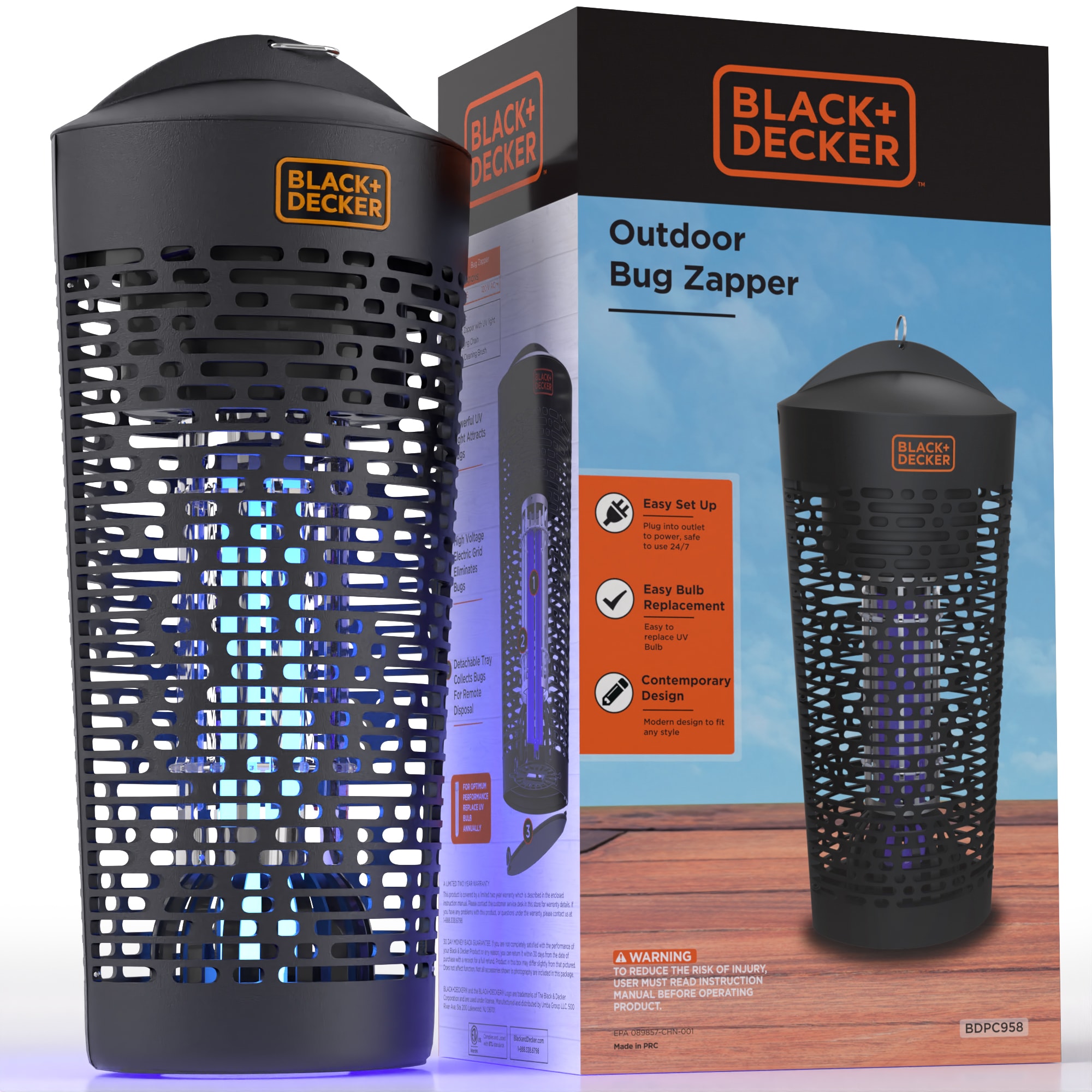 BLACK+DECKER Electric Bug And Fly Zapper With UV LED Light in the Insect  Traps department at