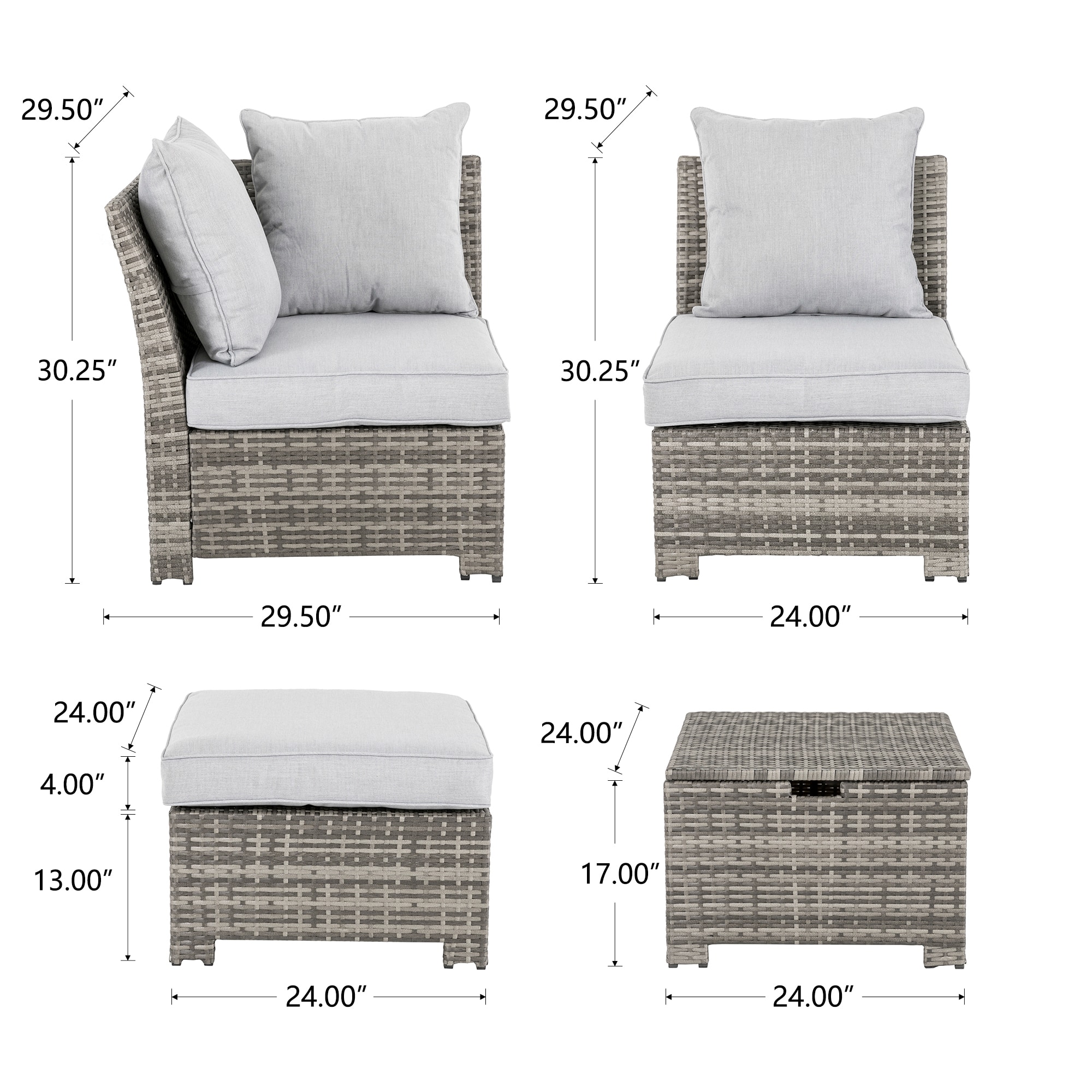 Glitzhome GH2024000003 Patio-Conversation-Sets - View #6