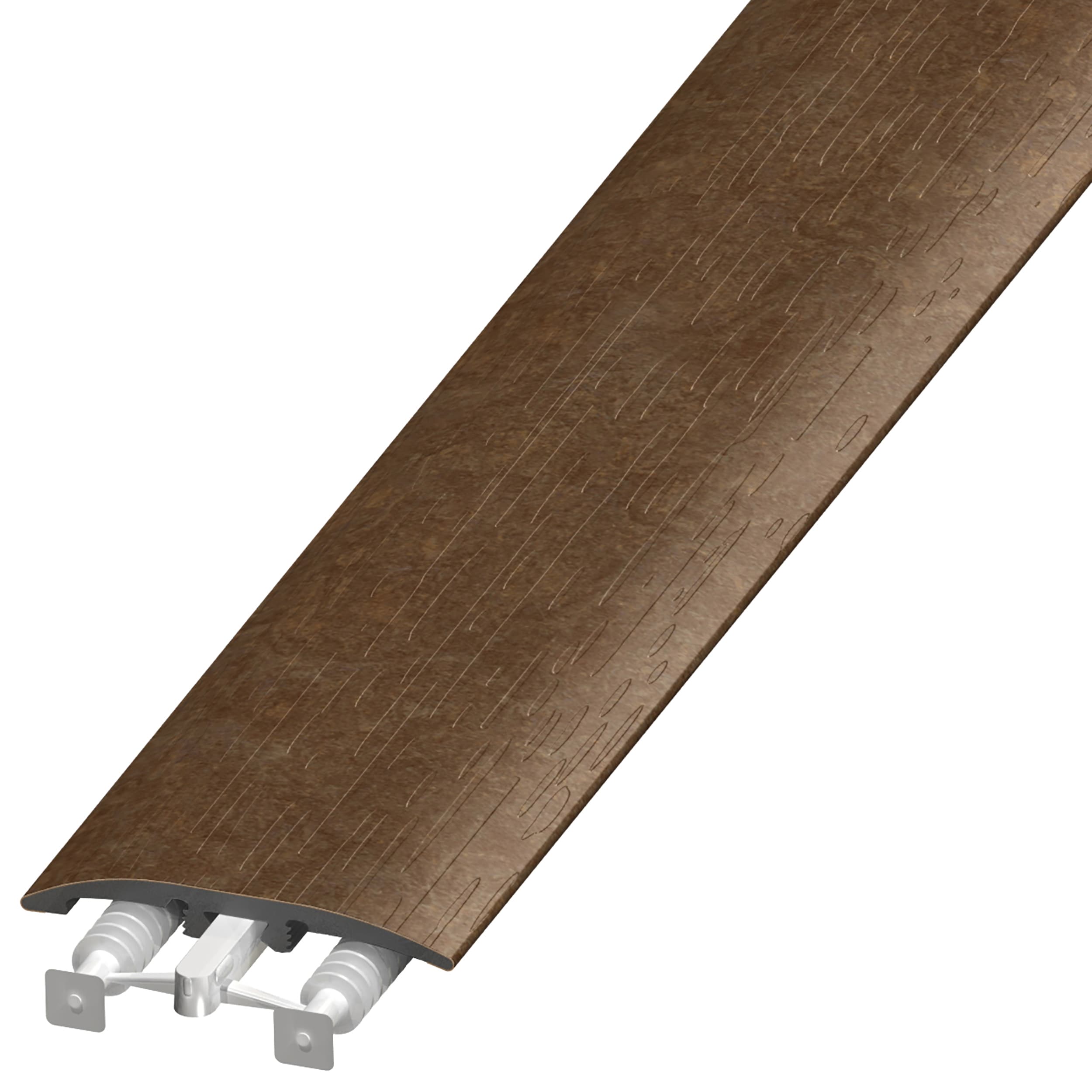 Versatrim SLT-106926-P32 Marmoleum Marmoleum in color Walnut Prefinished 0.25-in T x 2-in W x 94-in L PVC 3-in-1 T-moulding/Reducer/Endcap