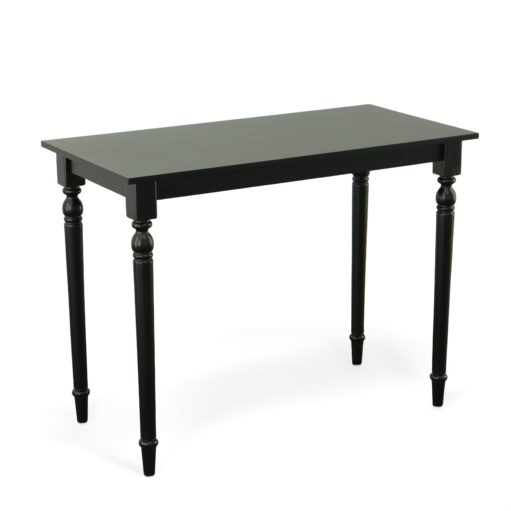 Carolina Cottage VSBAR-AB French country bar Antique black Transitional Counter Table, Wood with Black Wood 48-Inches L x 36-Inches H