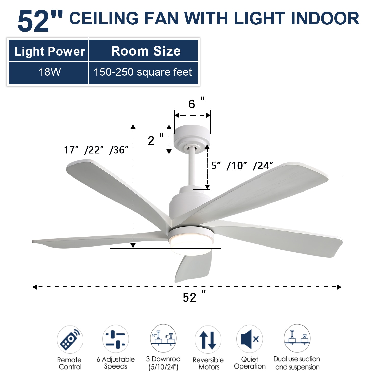 RKZHOPT WZX-6361-FAN Ceiling-Fans - View #6
