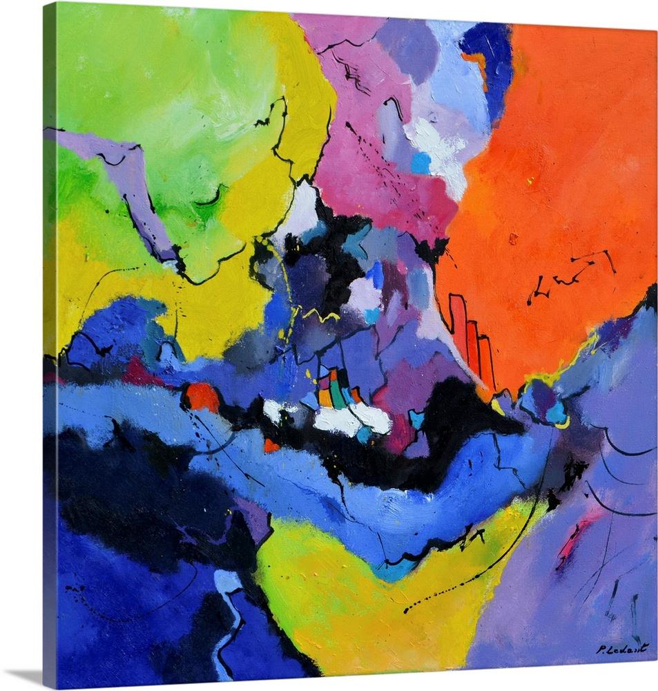 GreatBigCanvas 24 In H X 24 In W Abstract Print On Canvas At Lowes Com   14902231 