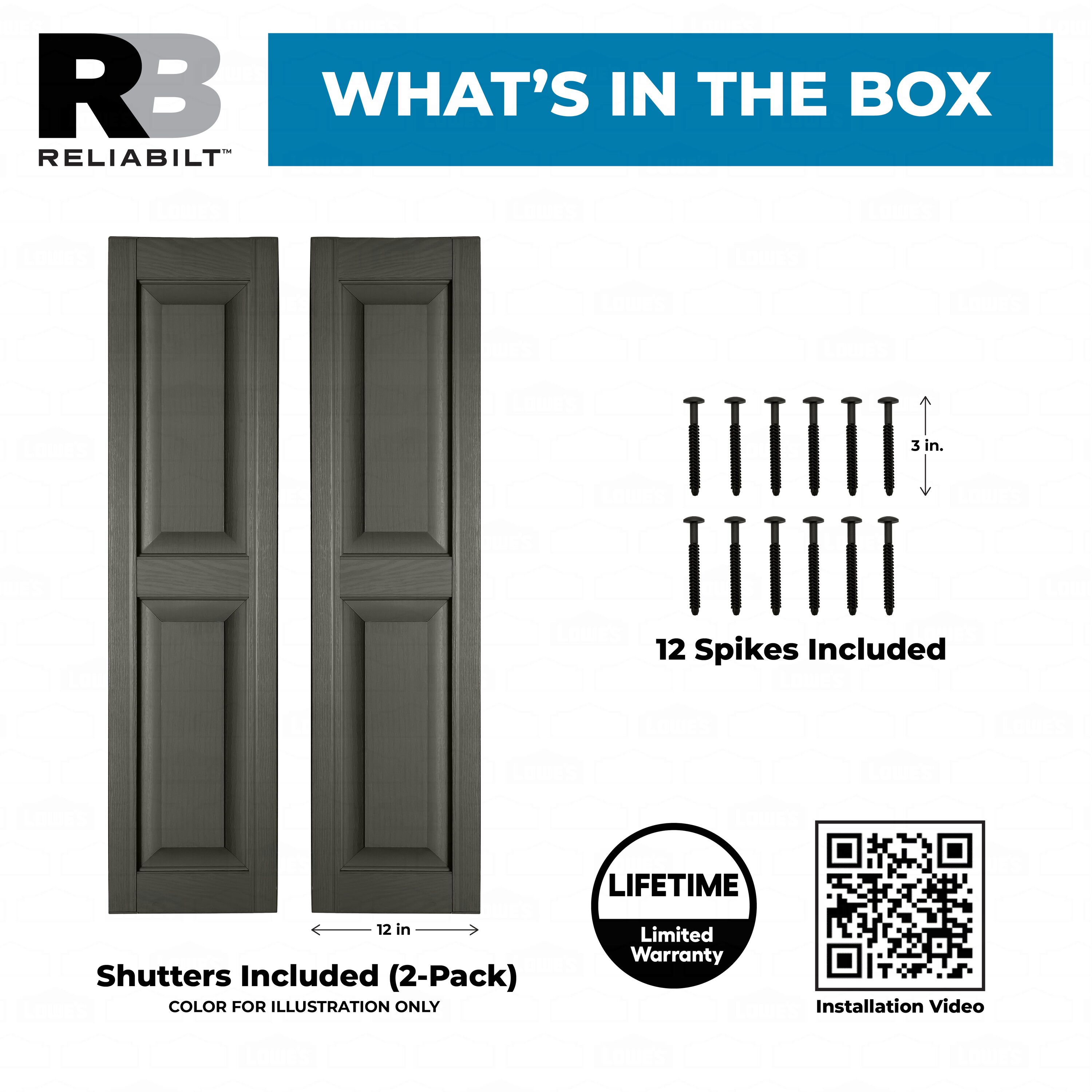 RELIABILT RP1233200 Exterior-Shutters - View #7