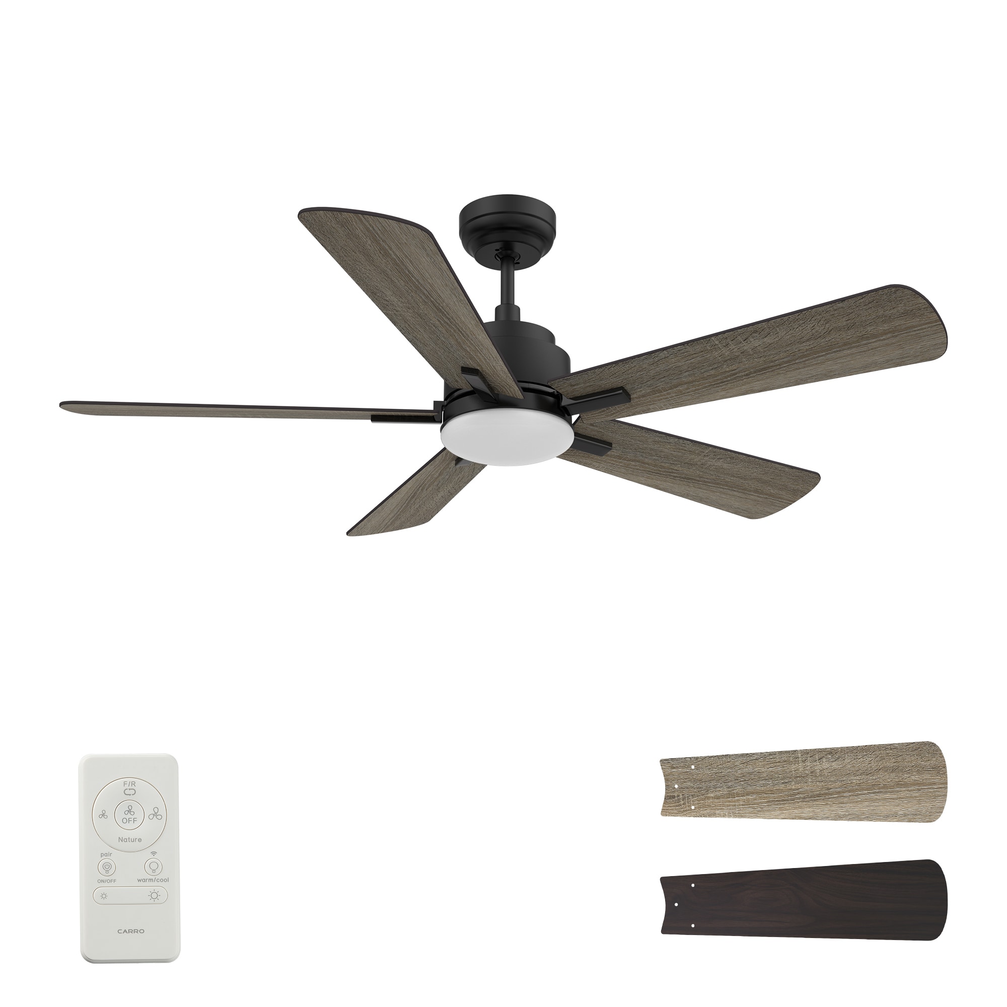 Apex 56 in Indoor/Outdoor WiFi Smart Ceiling Fan with LED Light Remote