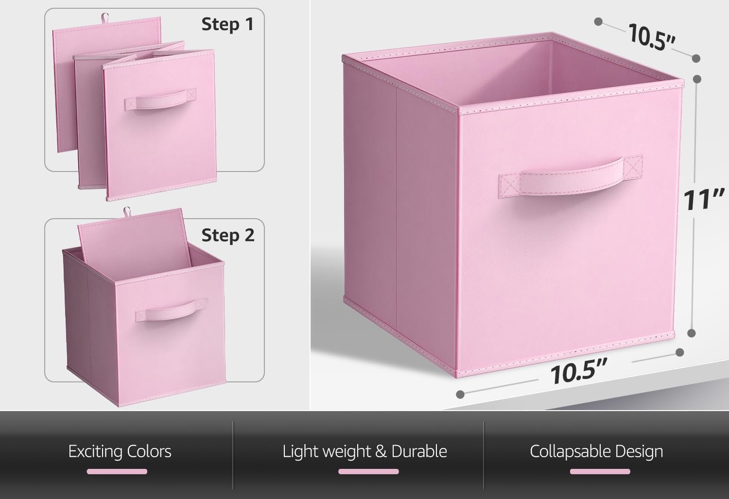 SORBUS 816485029104 Laminate-Storage-Cubes - View #3