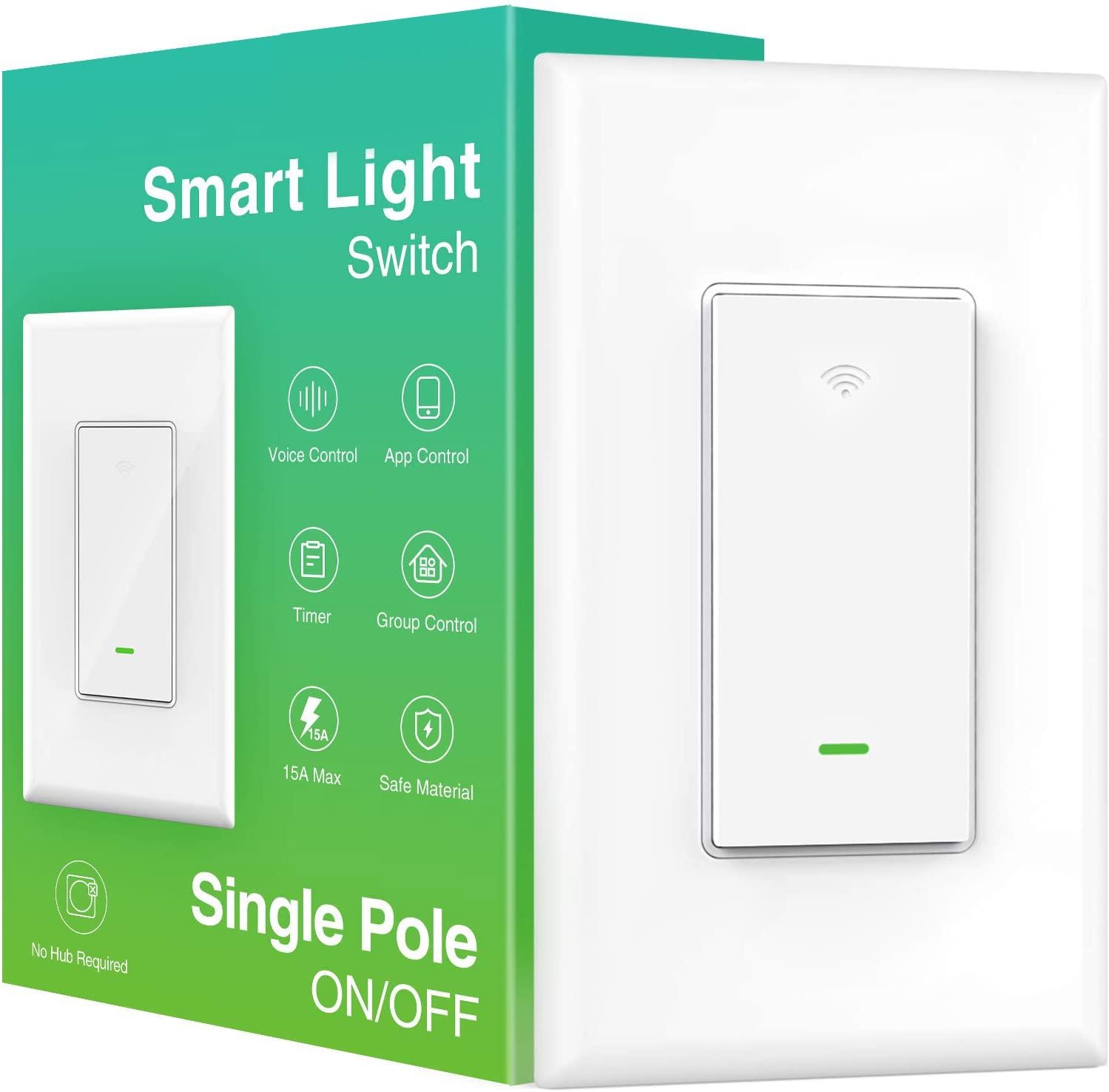 SwitchBot Smart Plug Mini, Smart Wi-Fi and Bluetooth Outlet, 15A