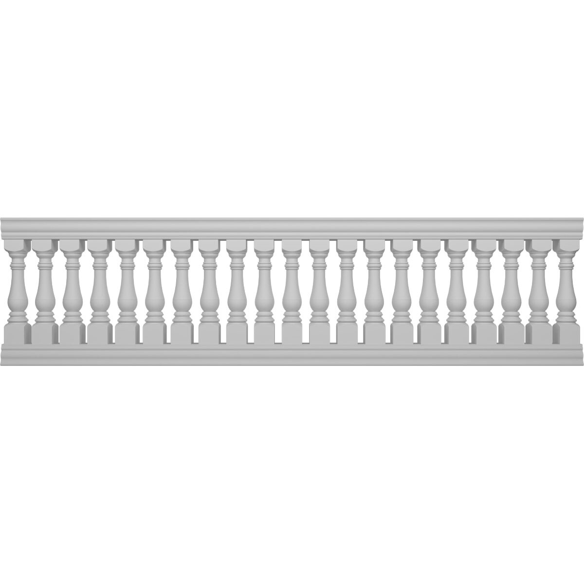 Ekena Millwork BALK40X144BRD FiberThane 12-ft x 40-in Bradford Fiberglass Deck Rail Kit