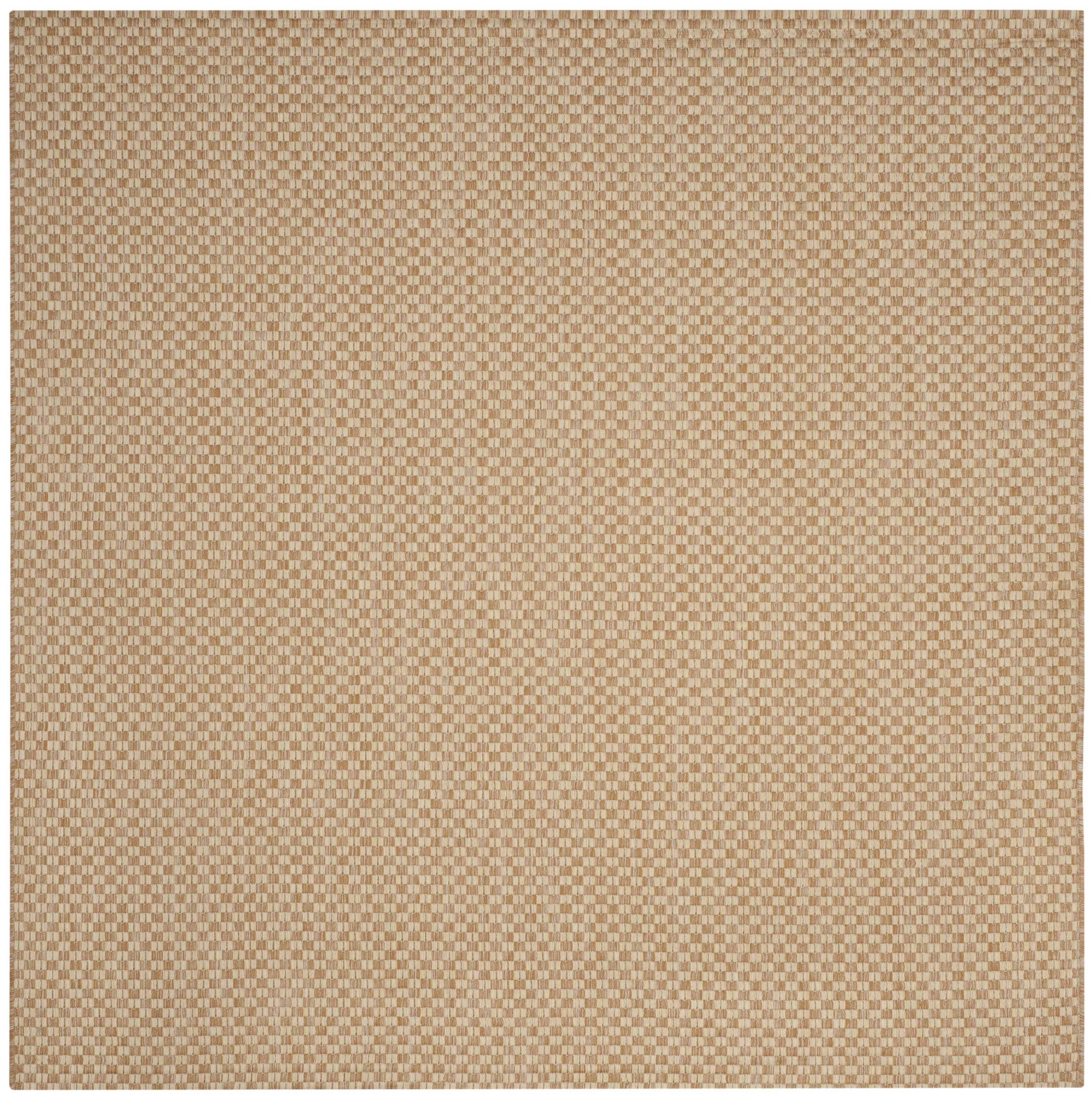 Safavieh CY8653-03021-8SQ Courtyard Salvador 8 x 8 (ft) Loomed Polypropylene Natural/Cream Square Indoor/Outdoor Area rug