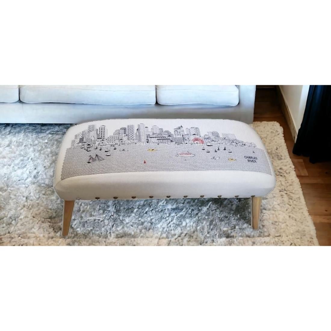 HomeRoots 4000480547 Indoor-Ottomans - View #3