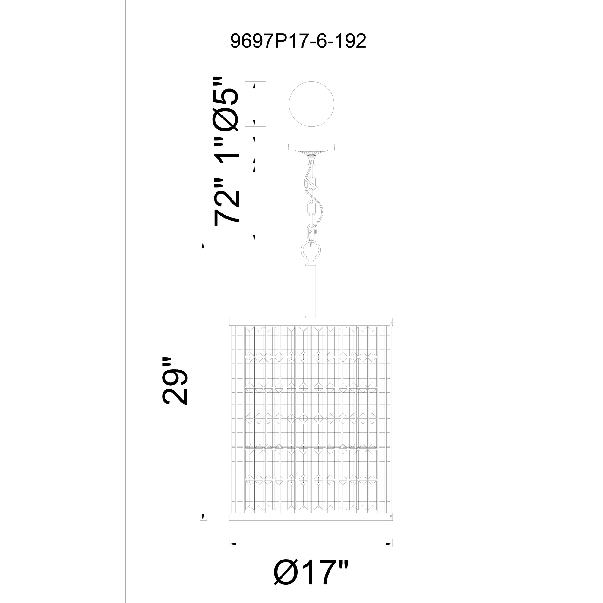 CWI Lighting 9697P17-6-192 b090015 - View #6
