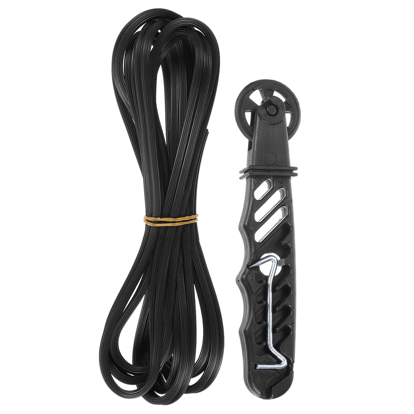 Aoibox Screen Repair Kit with 0 22 in x 32 8 ft Black TPE Retainer Spline Installation Roller and Removal Hook #LABYQ4FE