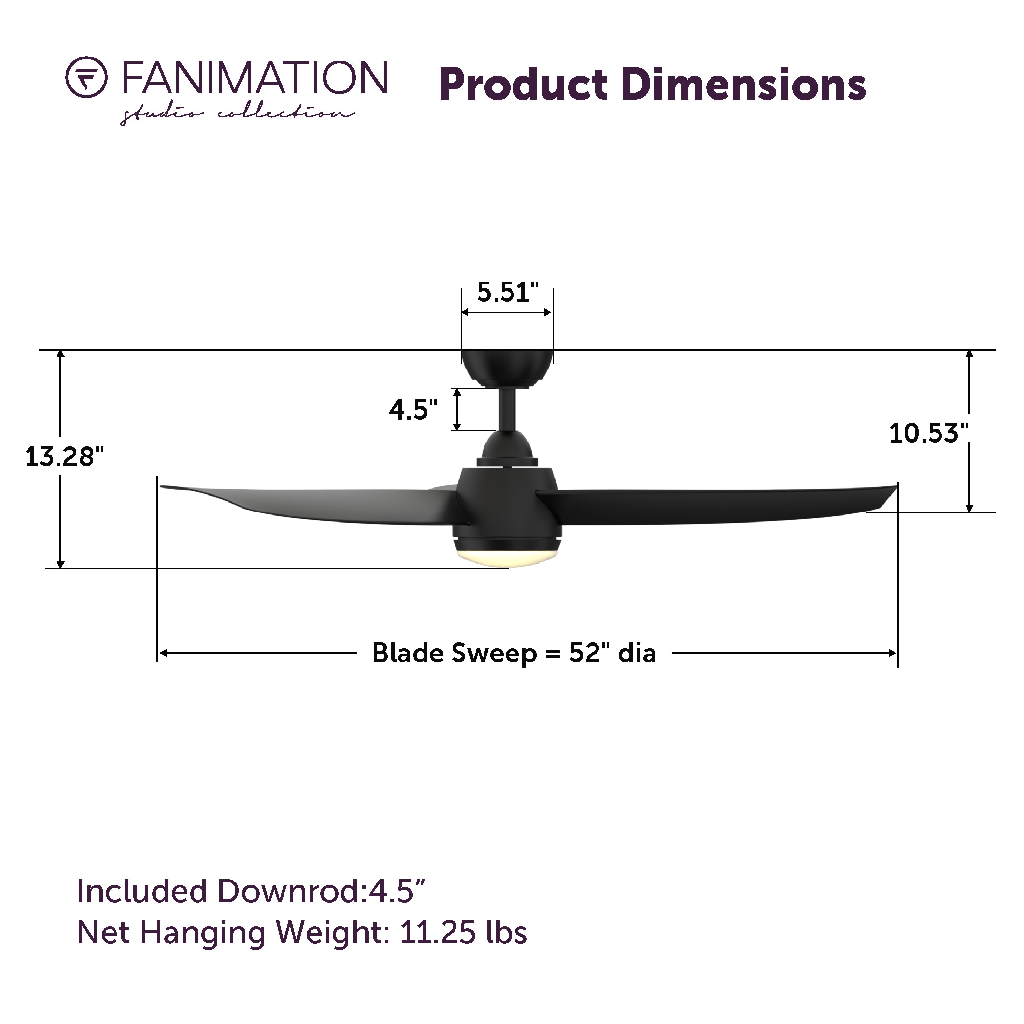 Fanimation Studio Collection LP7675LBL Ceiling-Fans - View #11