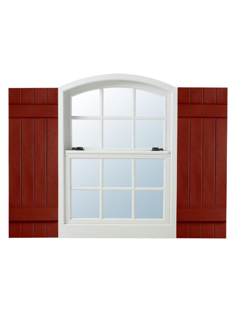 Alpha 14.31-in W x 47-in H Red Paintable Board and Batten Exterior 
