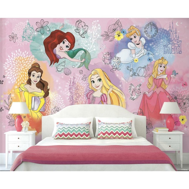 RoomMates Disney Princess Peel and Stick Mural in the Wall Murals ...
