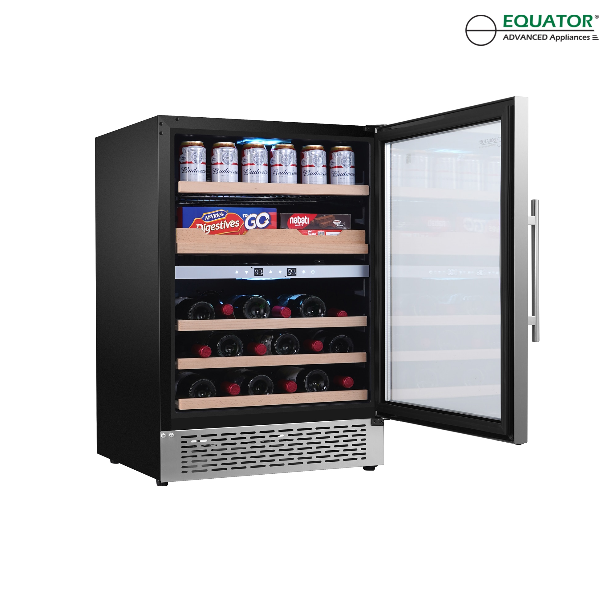 VEVOR 25.24-in W Commercial/ 439 Stainless Steel Built-In Indoor or Outdoor  Beverage Refrigerator in the Beverage Refrigerators department at