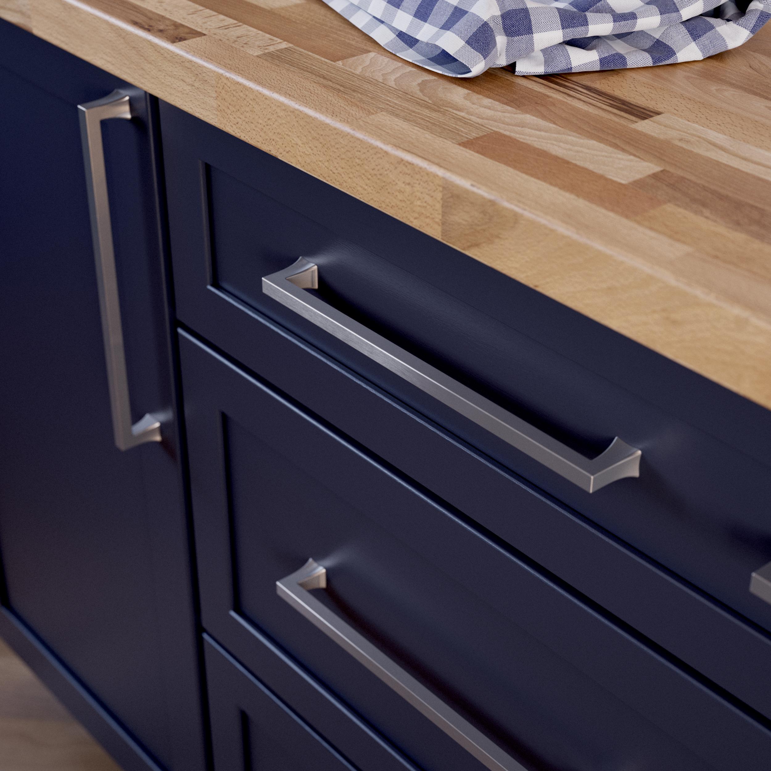 allen + roth P48475W-SN-B Cabinet-Pulls - View #2