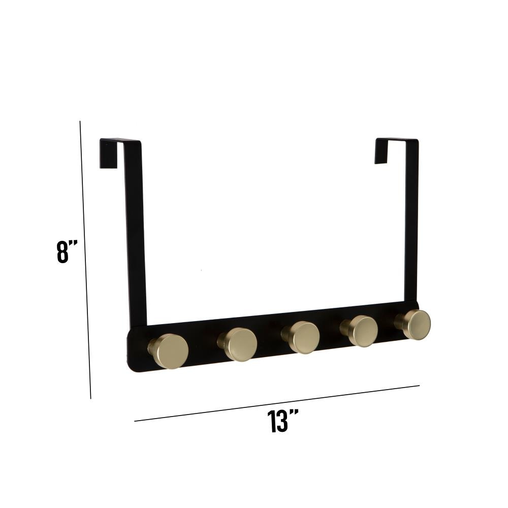 Elle Decor EL-44167-BLACK Robe-Hooks - View #3