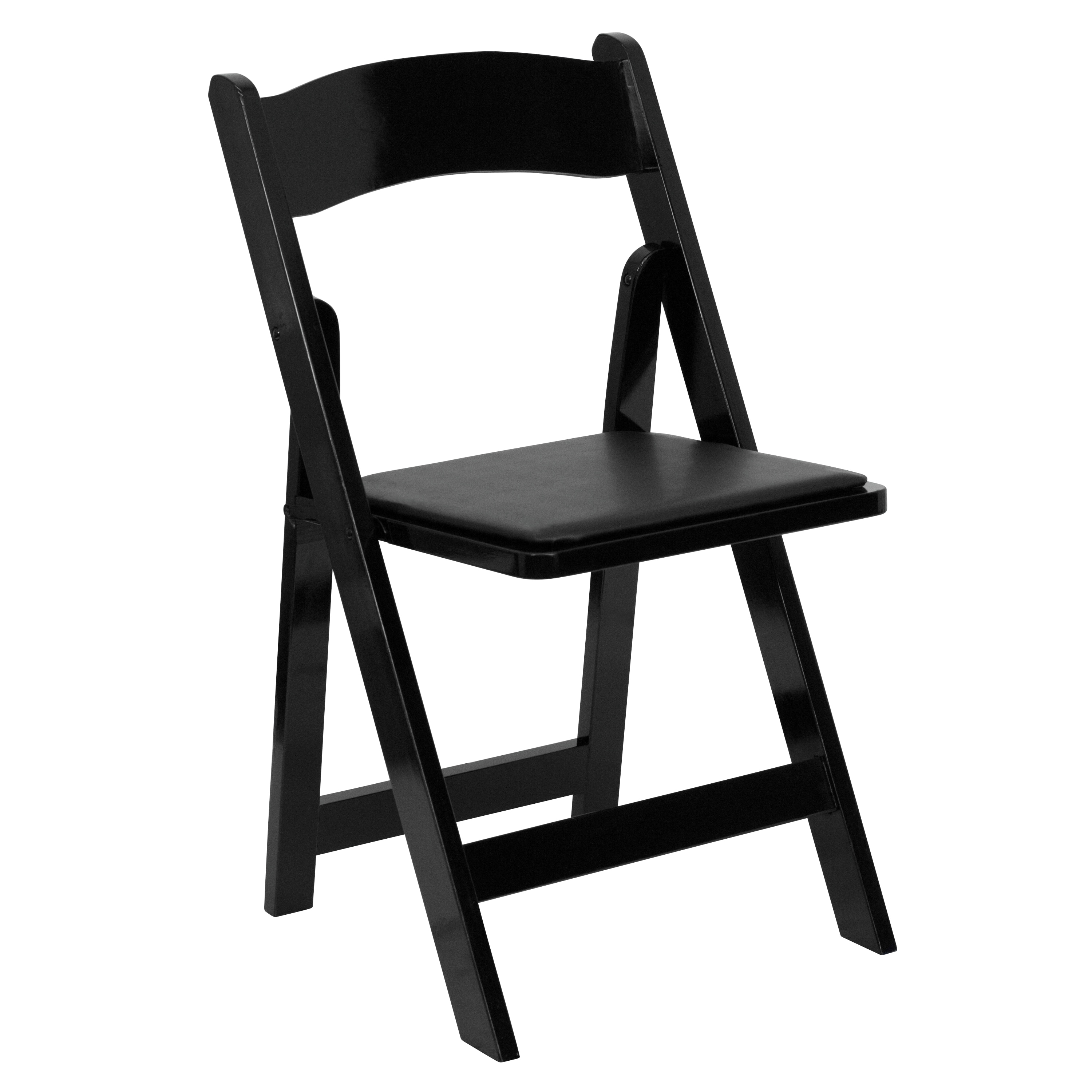 Wooden folding chairs online with cushion