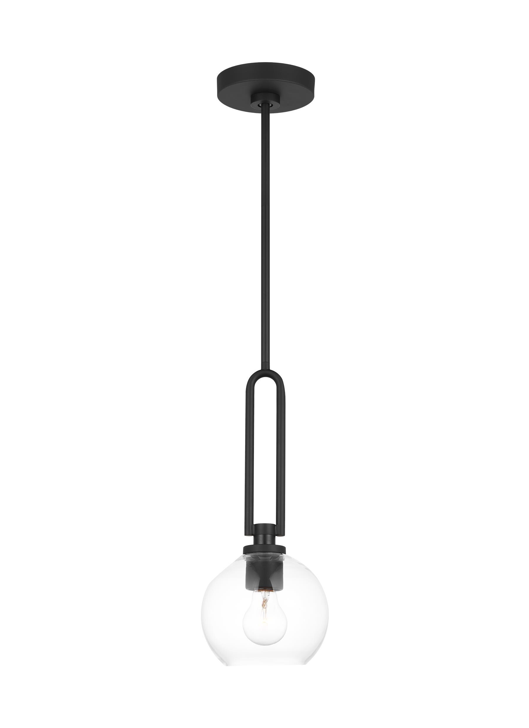 Generation Lighting Codyn Midnight Black Modern Contemporary Clear