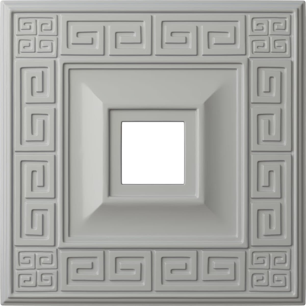 Ekena Millwork CM18ERFRF Eris 18-in W x 18-in L Painted Frost Polyurethane Whole Ceiling Medallion