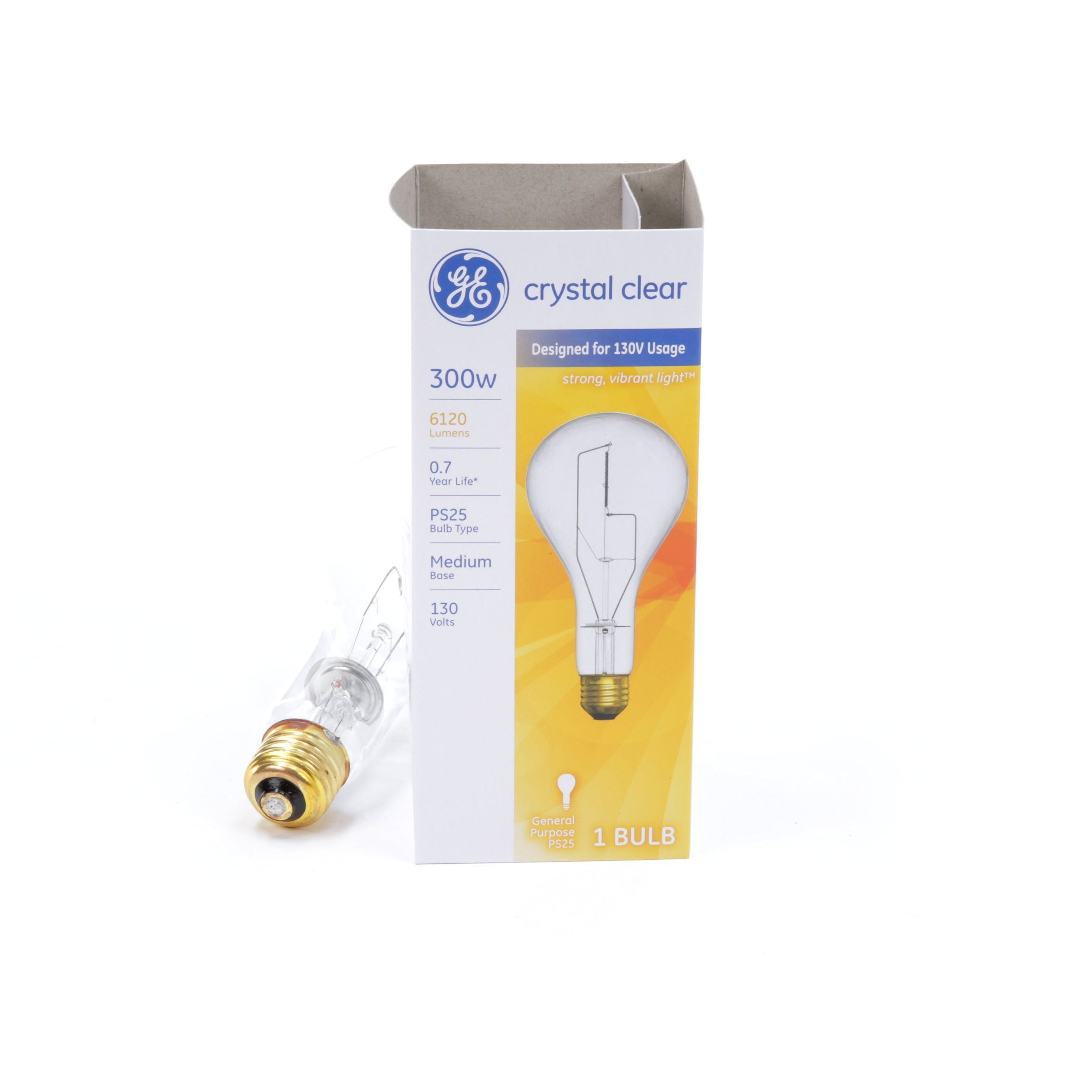 Sunlite 300PS30/CL/3 Incandescent 300-Watt 130 Volt Medium Based PS30 Bulb Clear 