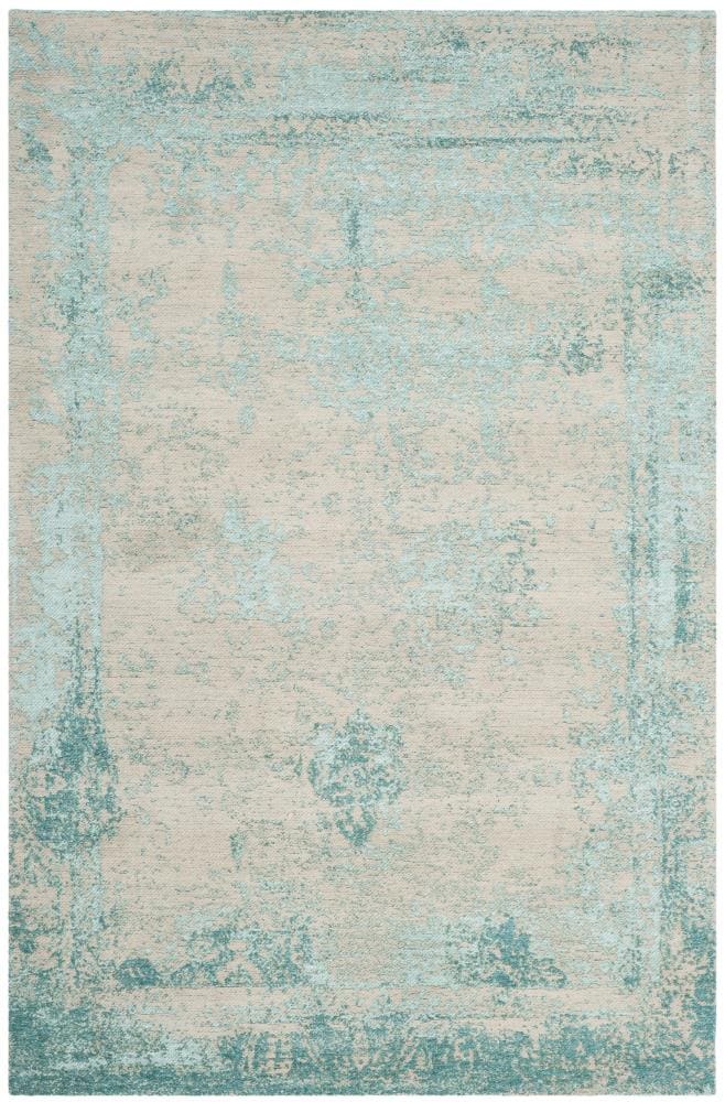 Safavieh CLV125T-3 Classic Vintage Atwood 3 x 5 (ft) Loomed Cotton/Polyester Turquoise Rectangular Indoor Distressed/Overdyed Vintage Throw rug