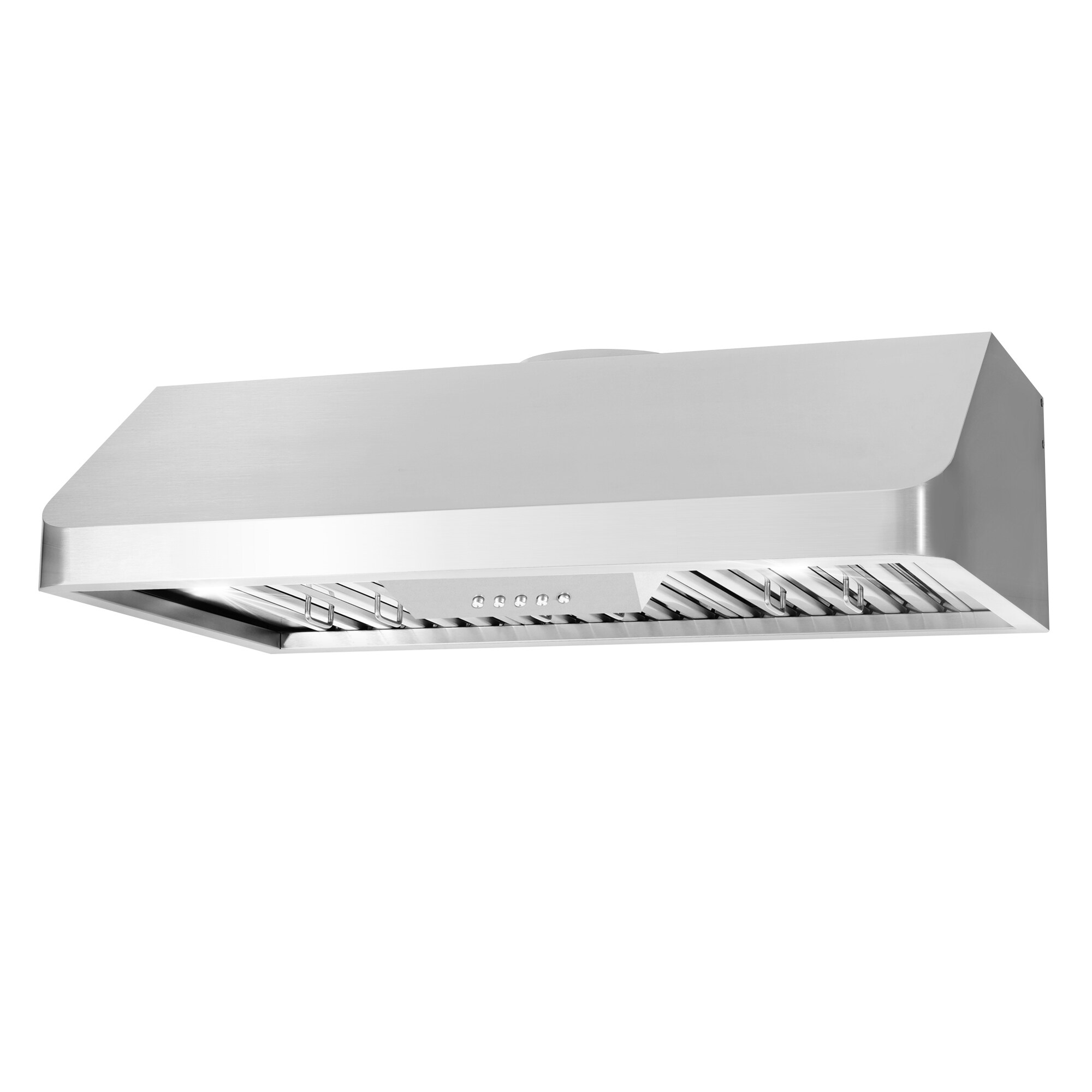 Cosmo 36 in Ducted Under Cabinet Range Hood with Push Button Controls