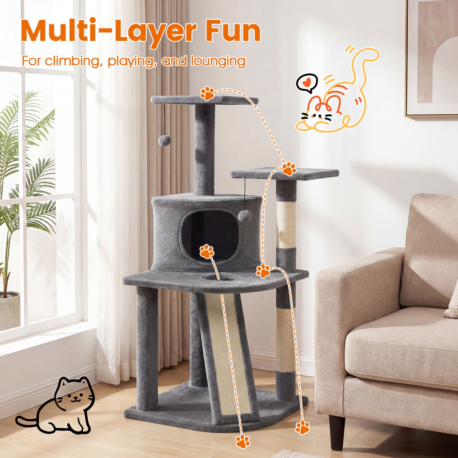 Slickblue D-CO-RG10501VP Cat-Trees - View #7