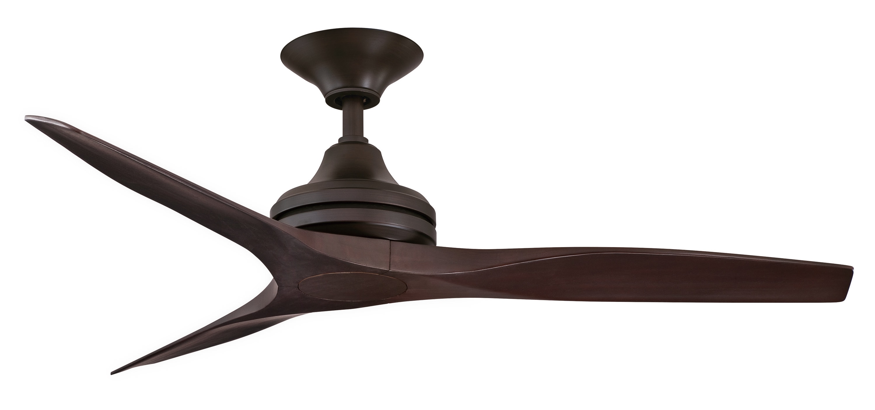 Fanimation Spitfire 48-in Dark Bronze Indoor/Outdoor Smart Ceiling Fan with Remote (3-Blade)