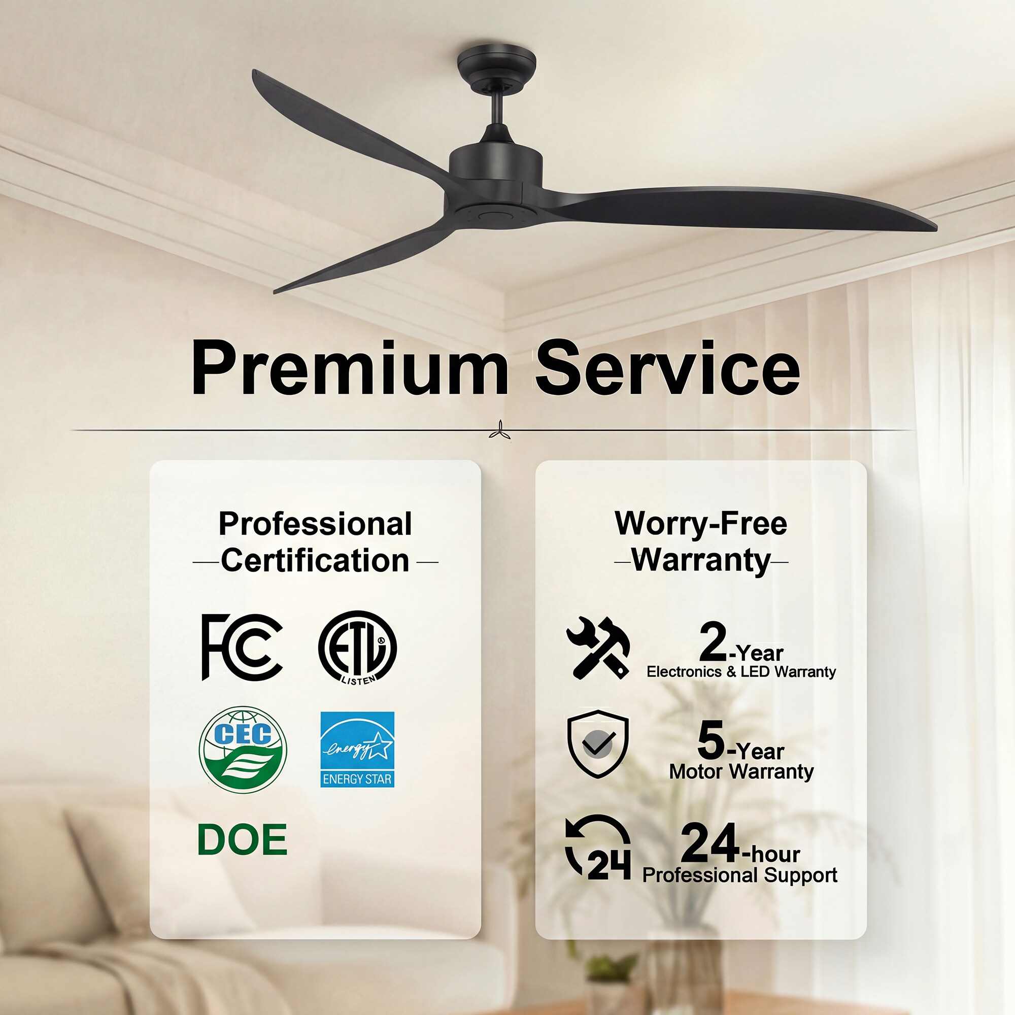GreenEver CFL-0005-BK Ceiling-Fans - View #12