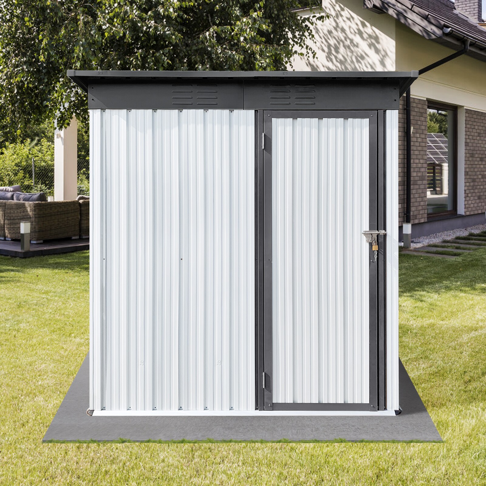 WELLFOR GT-HPY-3733GR-A Metal-Storage-Buildings-Sheds - View #2