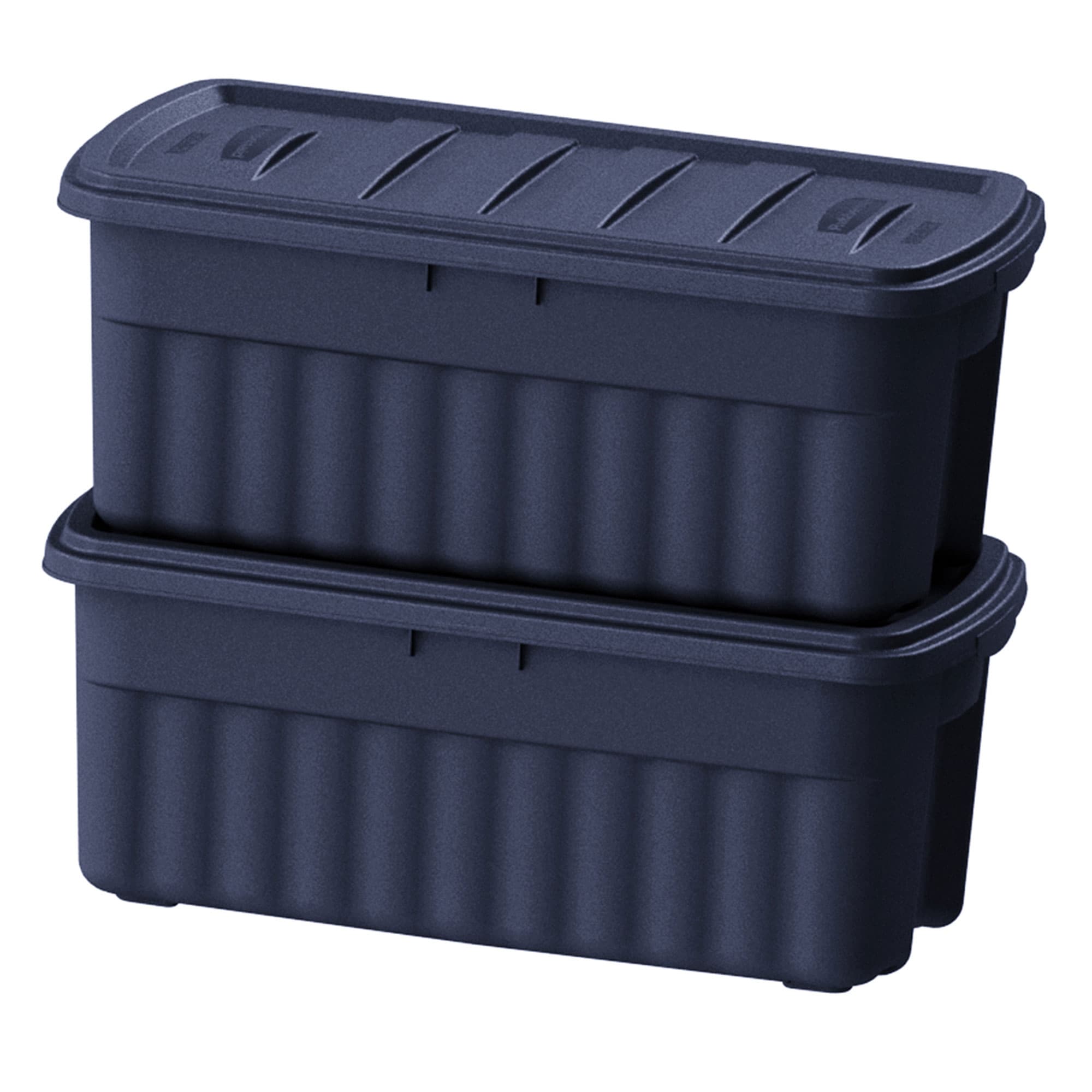 Rubbermaid Roughneck Storage Box, 50 gal, 21.2 x 43 x 17.88, Dark Indigo  Metallic (RMRT500000)