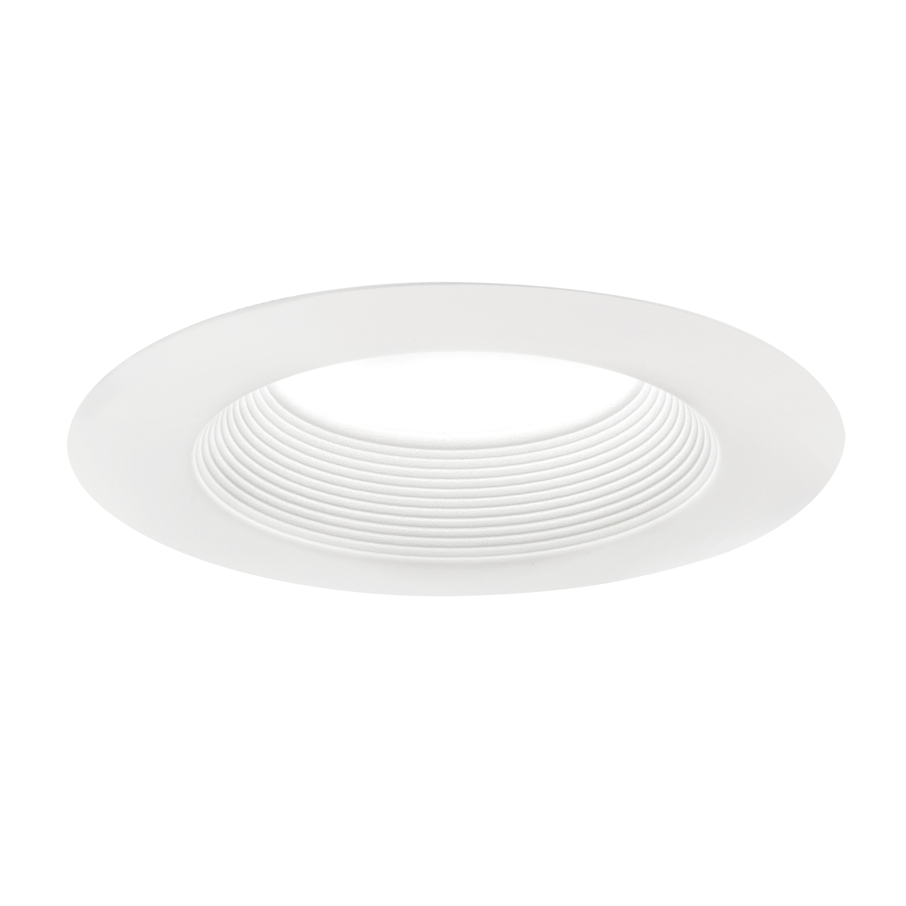 8" White Glass LED Round Recessed Ceiling Light