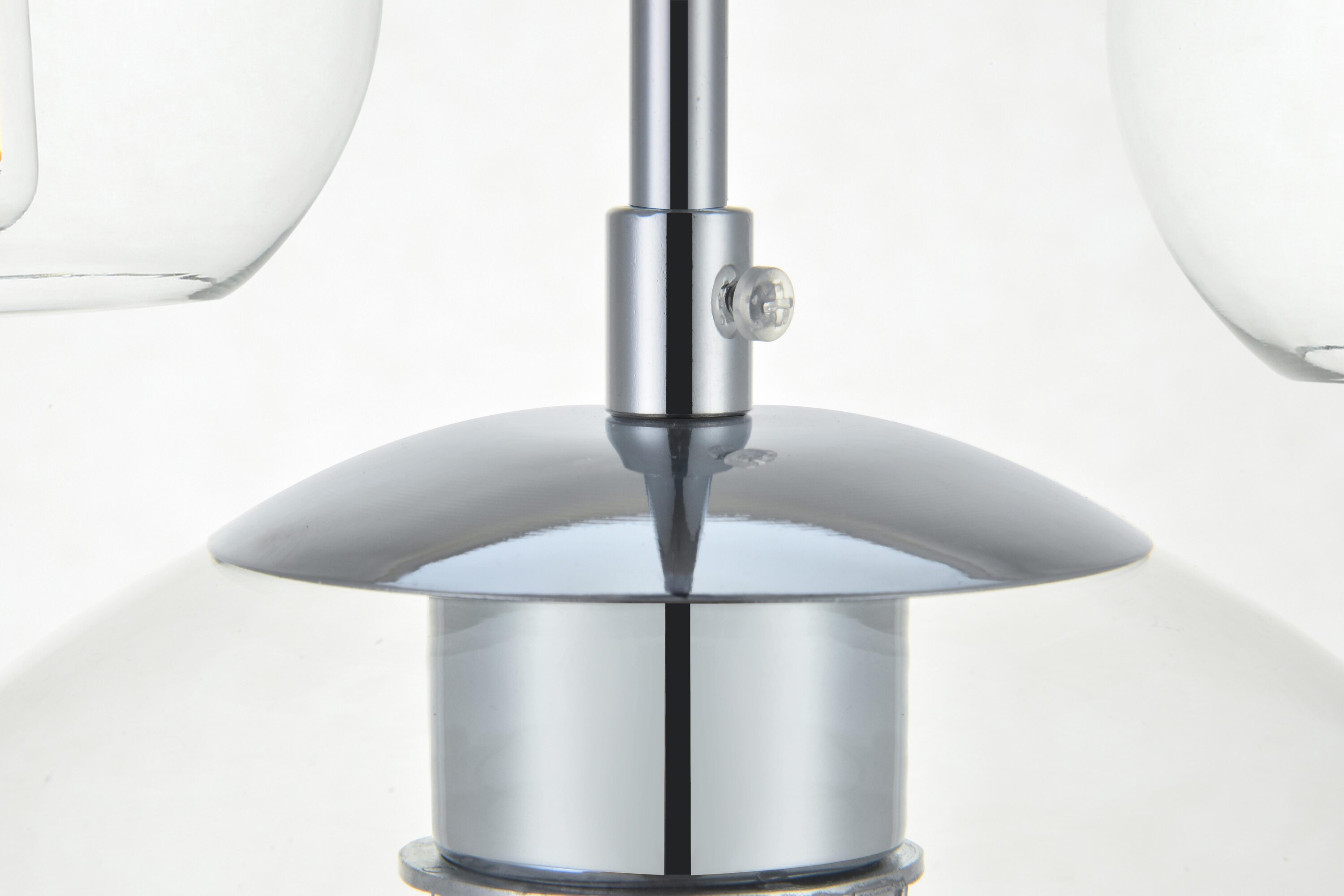 Baxter 7-Light Chrome & Clear Glass Globe Pendant