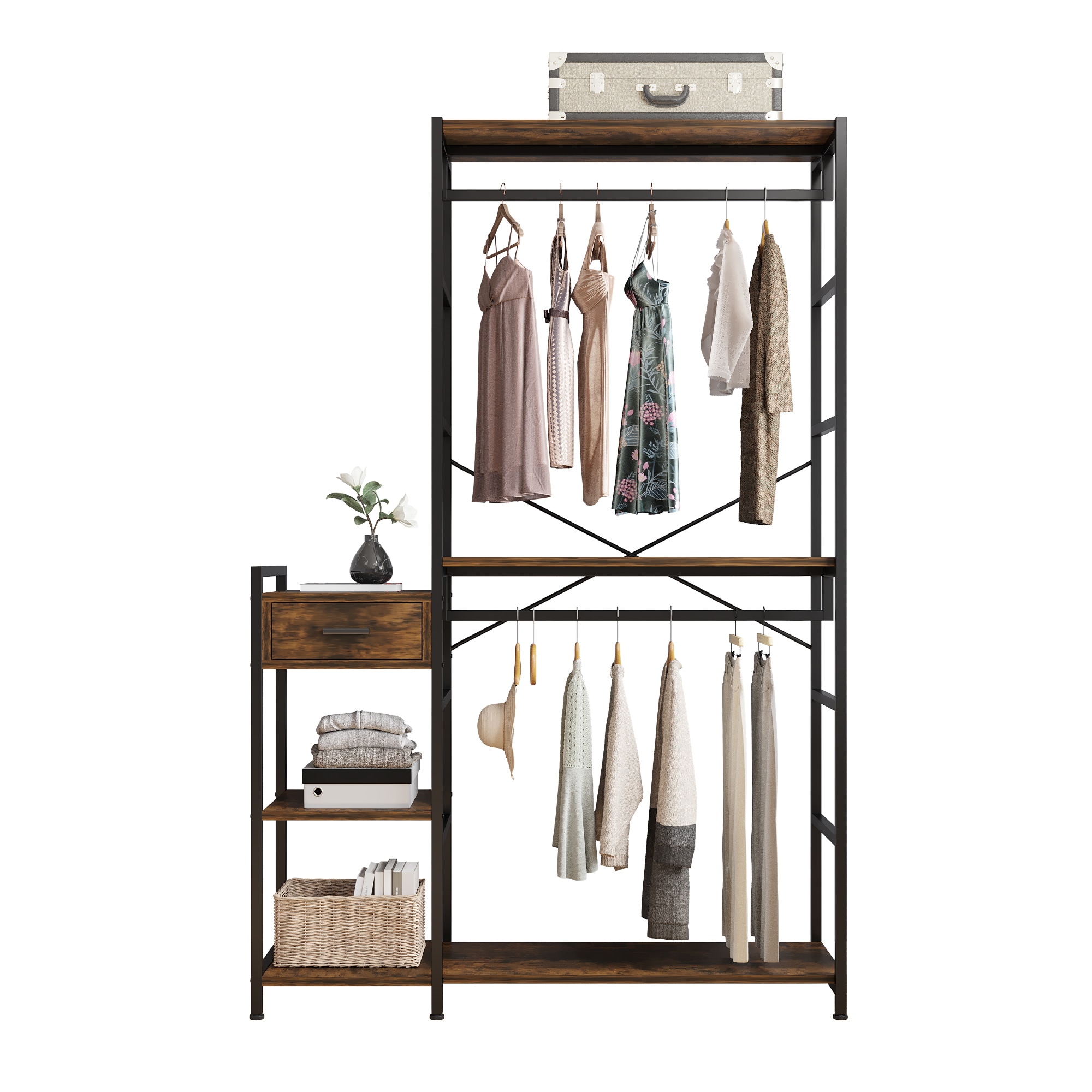 Winado LO1G52002030 Brown Steel Clothing rack