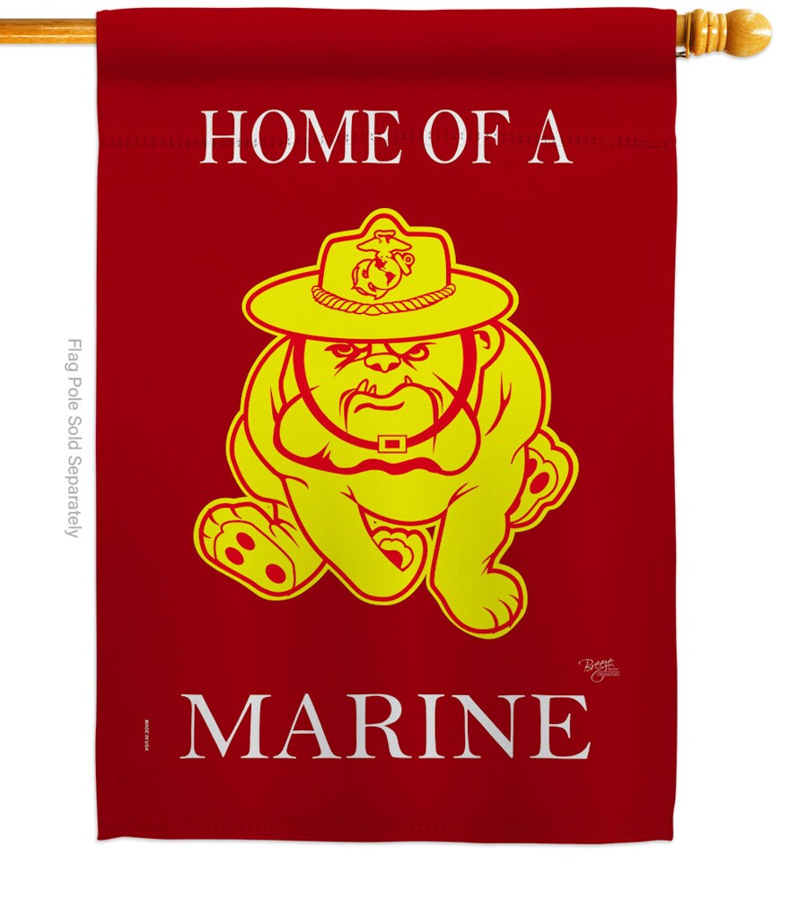 Breeze Decor LWH108476-BO Marine Corps beautiful garden flag  have variety of garden flag for all occasions. uniquely design for hanging indoor or outdoor use. we are committed to offering you exceptional values. our customers enjoy displaying our garden flag for longer periods.