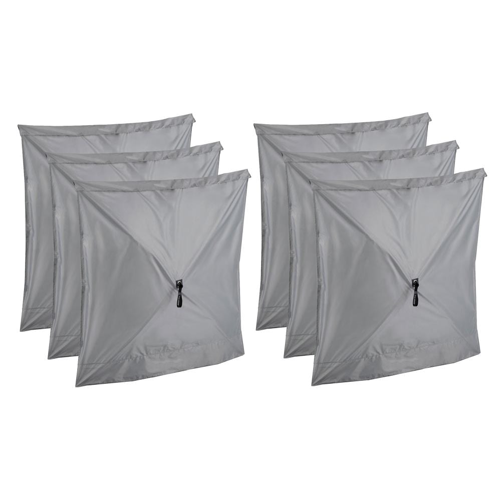 Clam Outdoors 149206 5.5-ft L Square Black/Gray Pop-Up Canopy