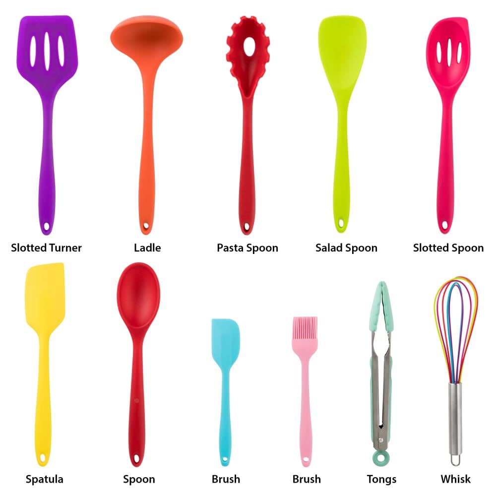 Coloured Measuring Spoon Set, Multi Coloured Kit Baking Cooking Kitchen  Utensil