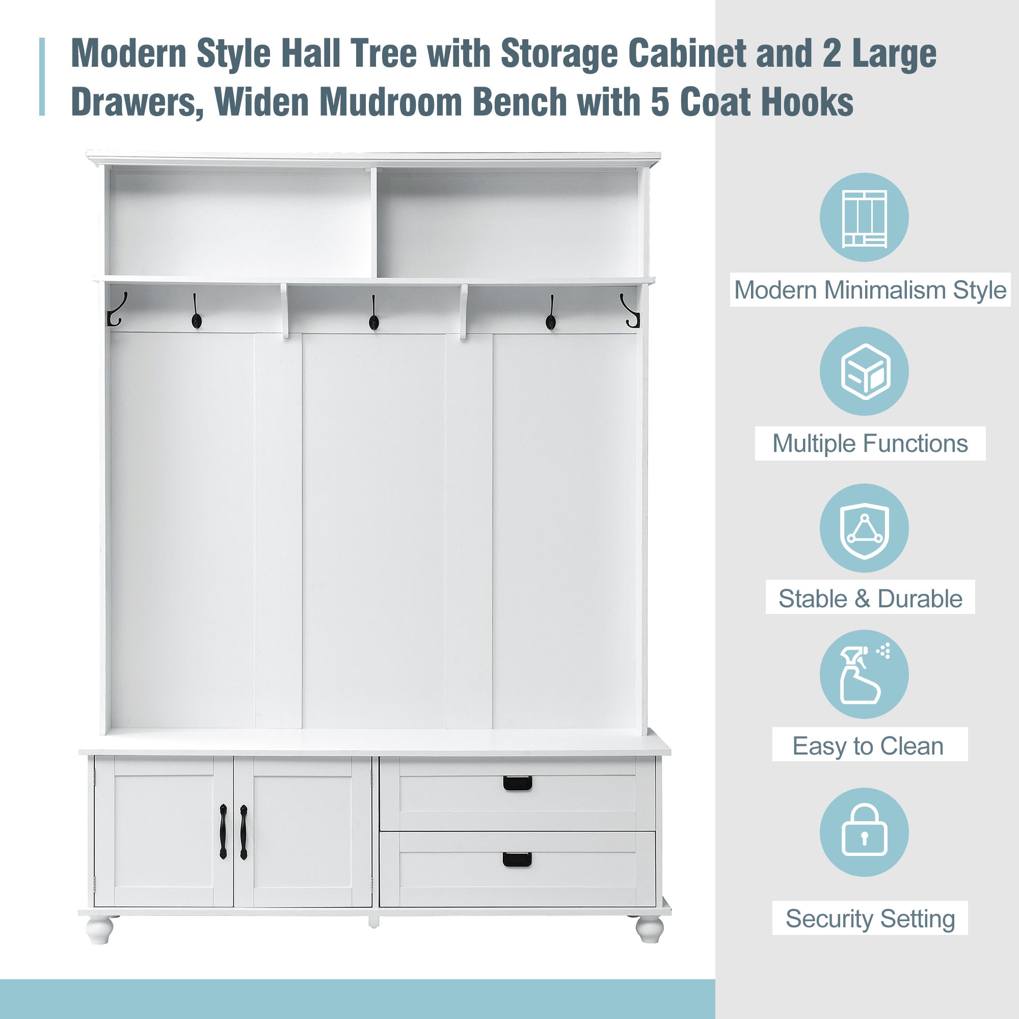 ModernLuxe WF306450AAK Coatrack-Stands-Pedestals - View #4