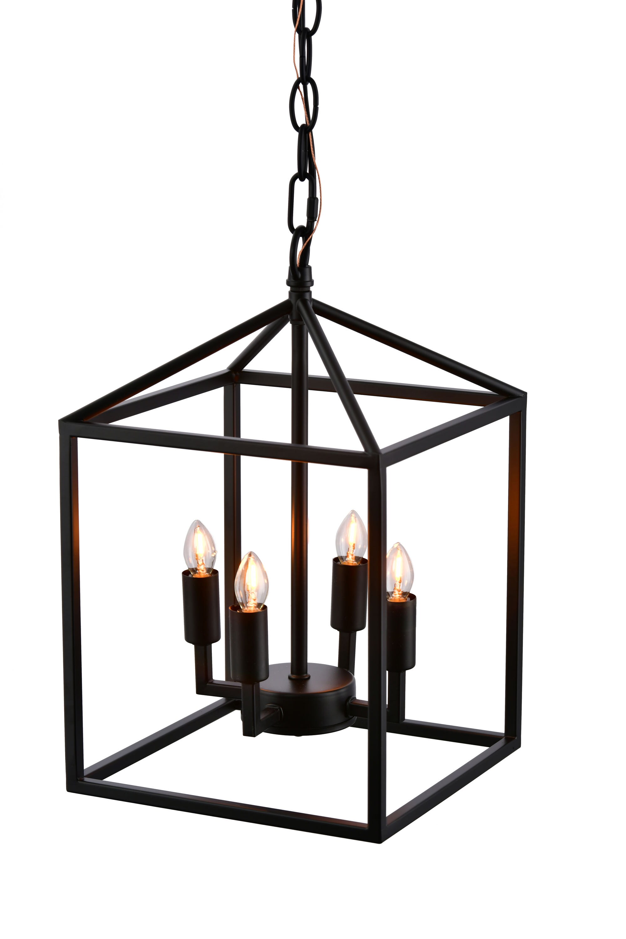 LAZZUR Lighting Therain 4-Light Matte Black Modern/Contemporary