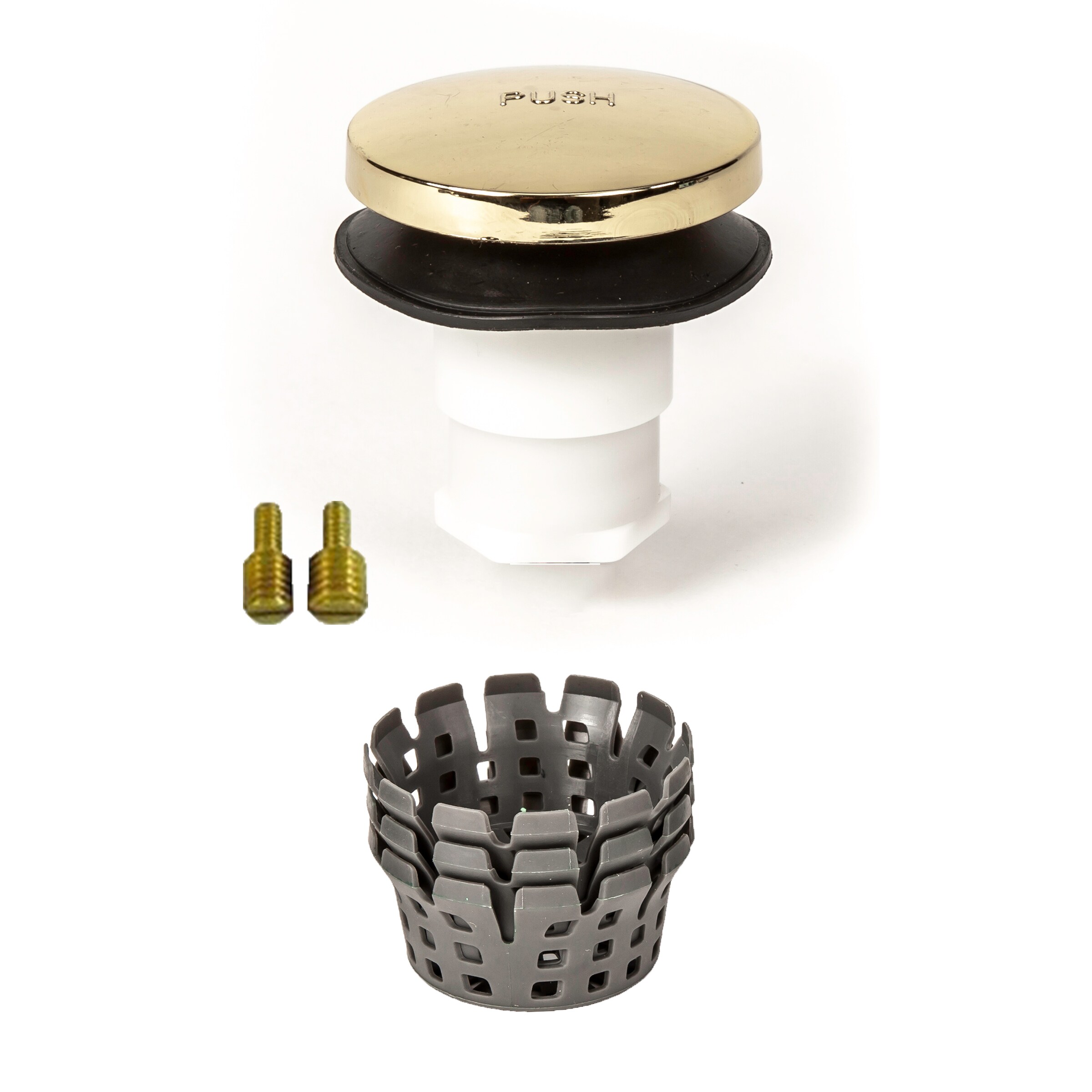 PF WaterWorks 2-in Polished Brass Tub Stopper in the Bathtub & Shower ...